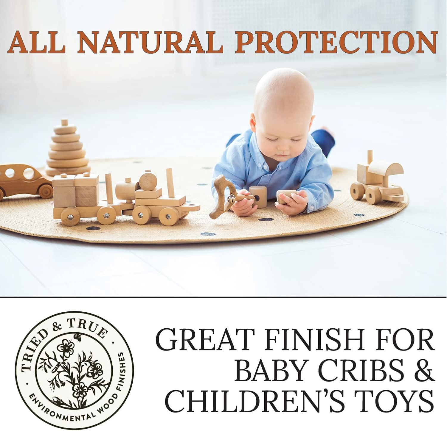 Tried & True Danish Oil, Pure Polymerized Linseed Oil Wood Finish, Pint | Ideal for Furniture, Rustic Pieces, & Priming Wood for Other Oil or Epoxy-Based Products, Food Safe, Simple, Fast Curing
