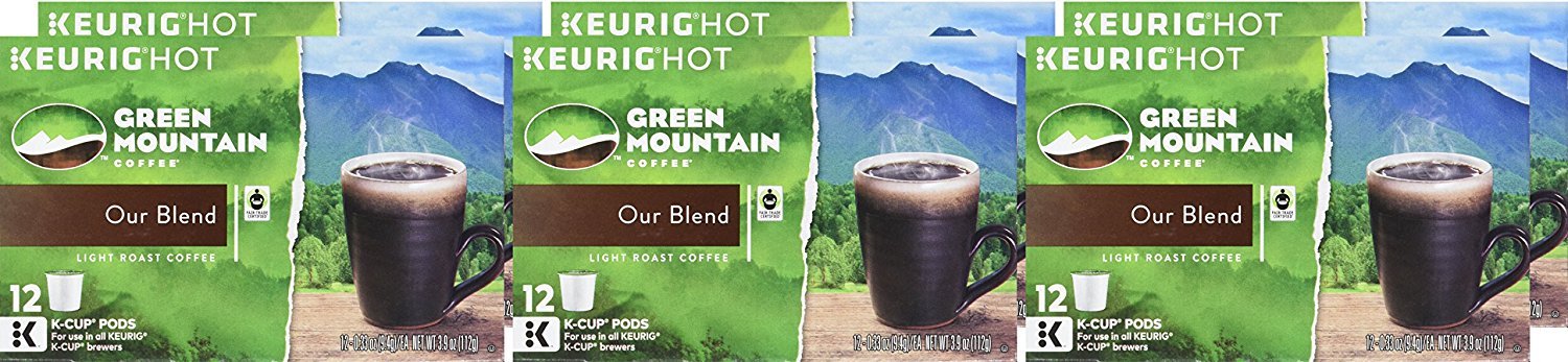 Green Mountain Coffee Roasters Breakfast Blend Single-Serve Keurig K-Cup Pods, Light Roast Coffee, 96 Count