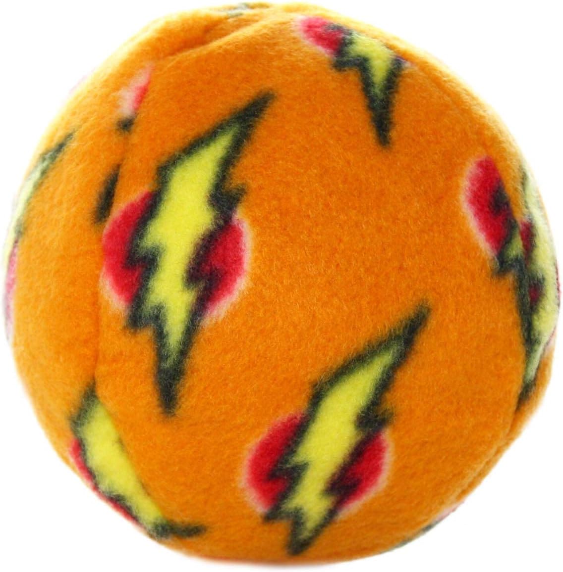 MIGHTY Tuffy 2 Pack Medium Ball Dog Toy: Ultra Durable Plush Toy with Multiple Layers & Reinforced Seams, Washable and Floats, Vinyl Ball & Fleece