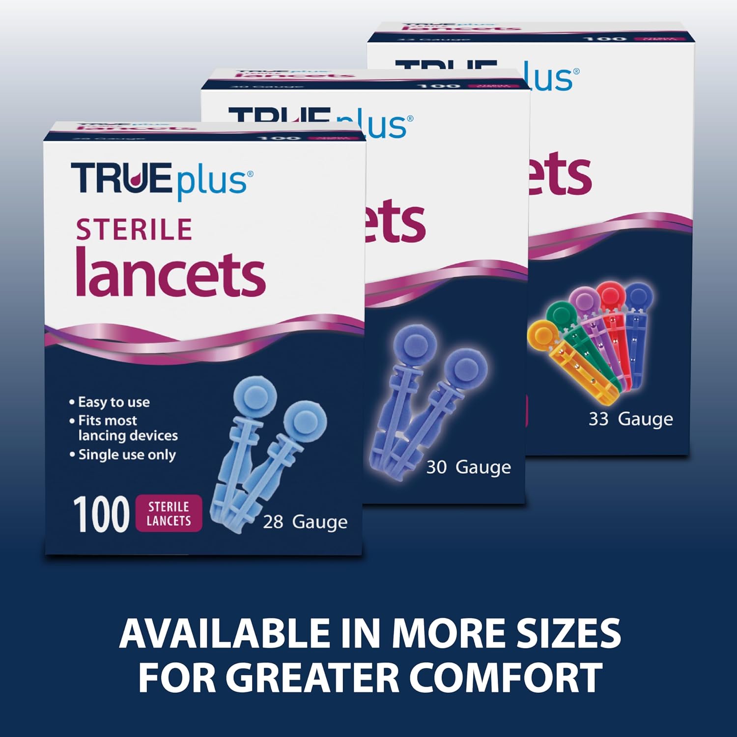 TRUEplus Single-Use Sterile Lancets Bundle, 28G, 300 Pack