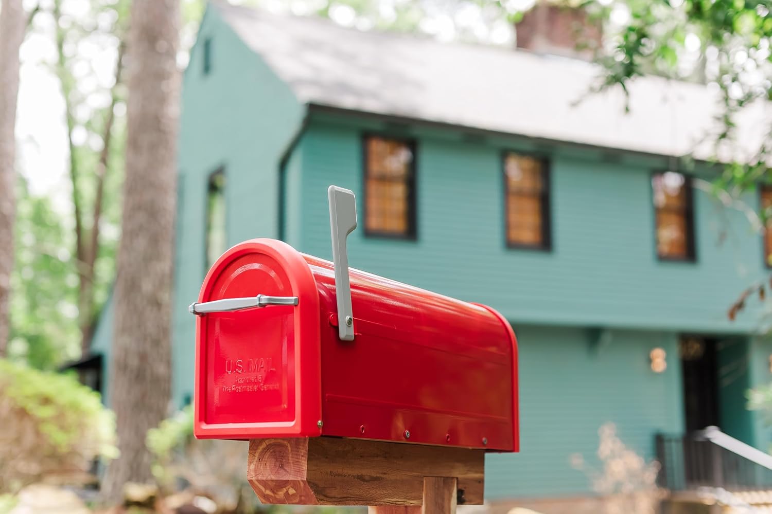 Architectural Mailboxes Chadwick Galvanized Steel Post Mount Mailbox, 8950B-10, Black, Medium Capacity | Galvanized steel build for outside with weather-resistant build and rust-resistant powder-coat finish. USPS approved.