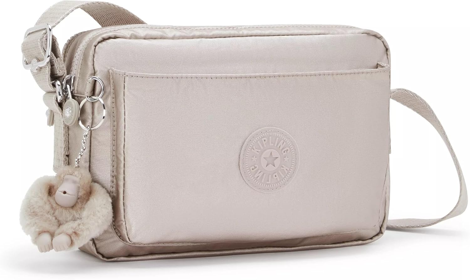 Kipling Women’s Abanu Medium Crossbody Bag, Lightweight, Adjustable Nylon Waist Pack with Multi-Compartment Zip Pockets