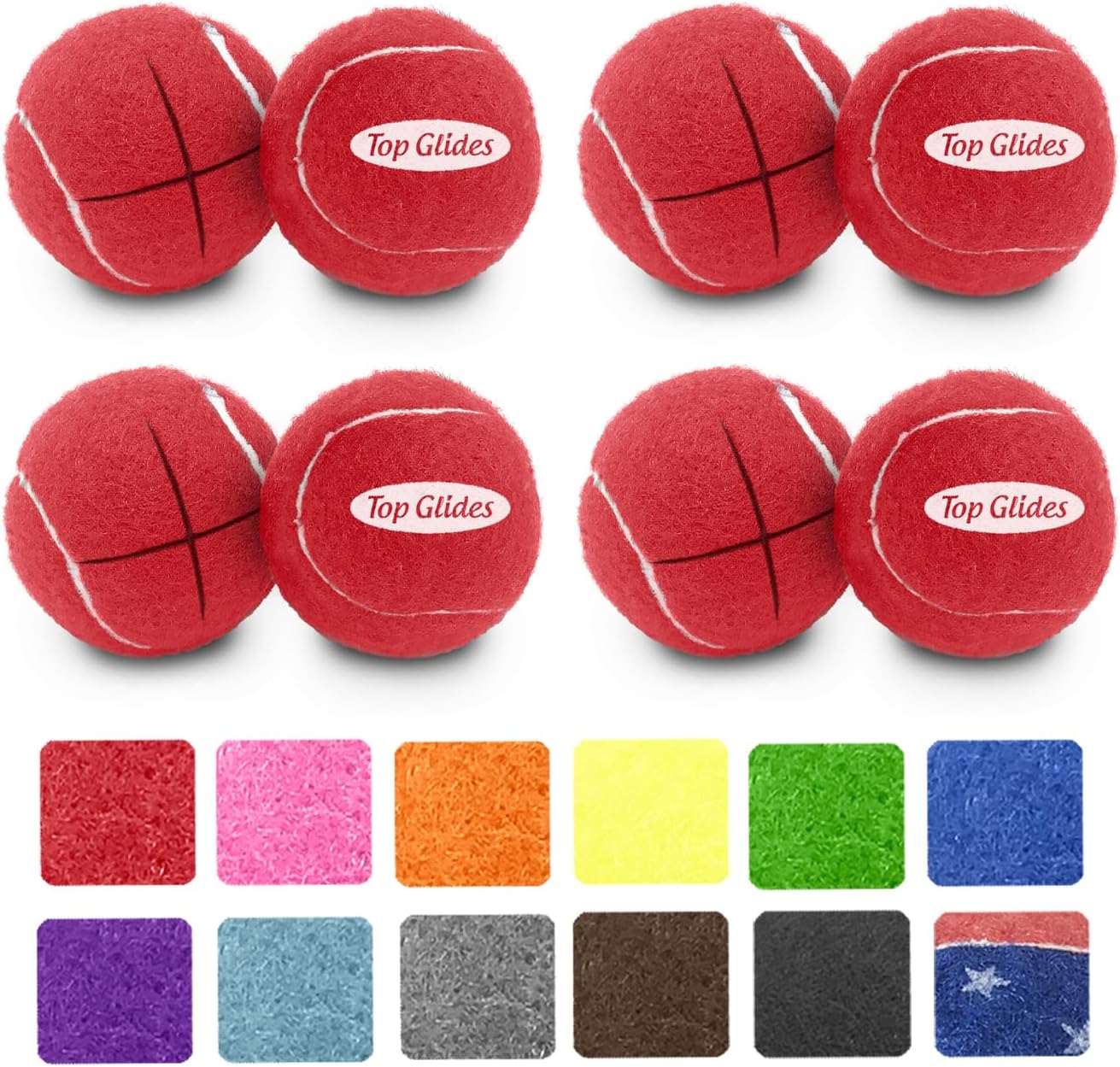 Top Glides Precut Walker Tennis Ball Glides