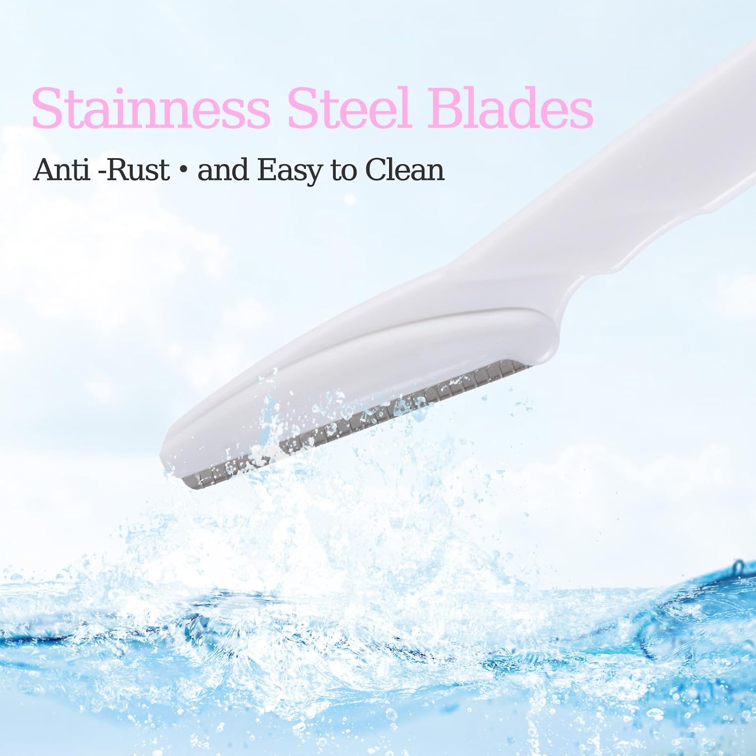 40pcs Dermaplane Razor for Women Face, Stainless Steel Eyebrow Razor