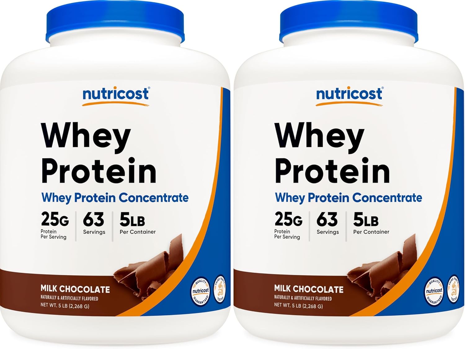 Nutricost Whey Protein Concentrate Powder (Unflavored) 2LBS, Gluten Free | GMO-Free