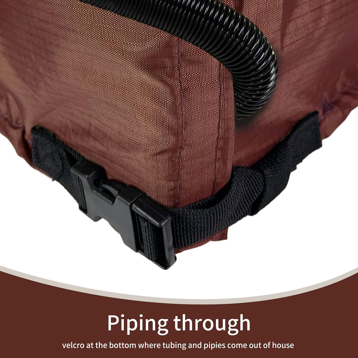 Air Conditioner Cover for Outside Units-Sturdy AC Cover, Water-Resistant, sturdy, with Mesh Vents and Elastic Hem Cord
