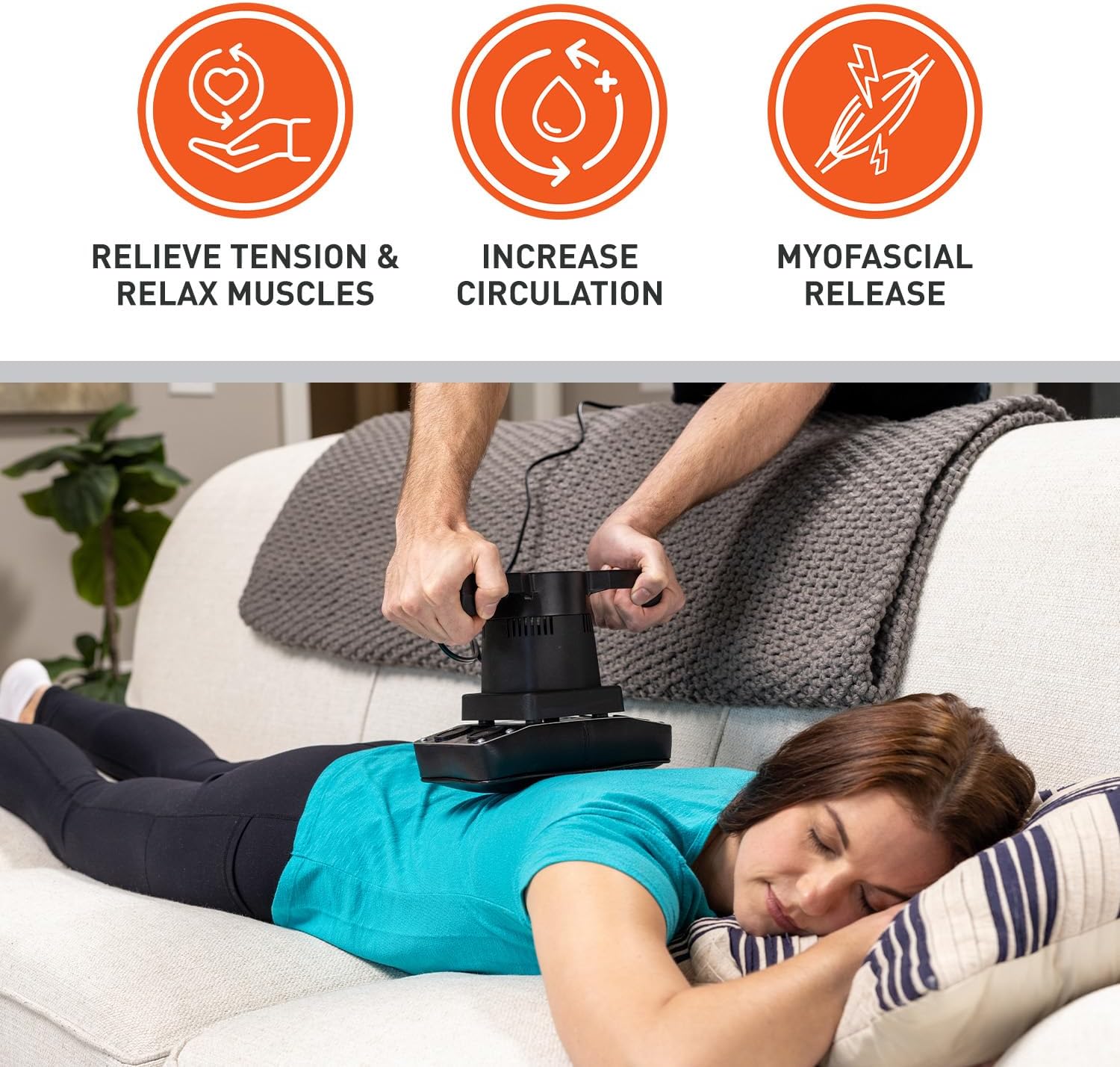 Body Sport Therapeutic Dual Speed Professional Vibrating Massager for Pain & Aching Muscle Relief – High-Powered, Effective, Chiropractic Myofascial Release Tool & Trigger Point Therapy