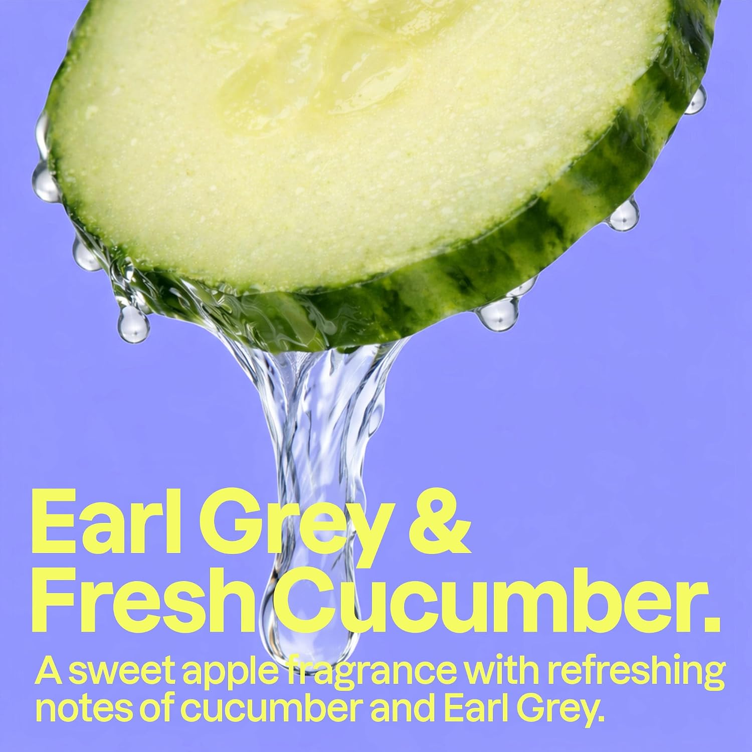 ATTITUDE Body Wash, EWG Verified Shower Gel, Dermatologically Tested, Plant and Mineral-Based, Vegan Personal Care Products, Earl Grey & Fresh Cucumber, 16 Fl Oz