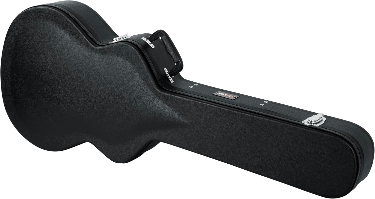 Gator Cases Hard-Shell Wood Case for Semi-Hollow Guitars, Fits Gibson 335 (GWE-335)