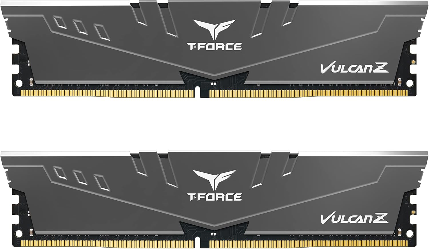 TEAMGROUP T-Force Vulcan Z DDR4 16GB Kit (2x8GB) 3200MHz (PC4-25600) CL16 Desktop Memory Module Ram (Gray) - TLZGD416G3200HC16CDC01