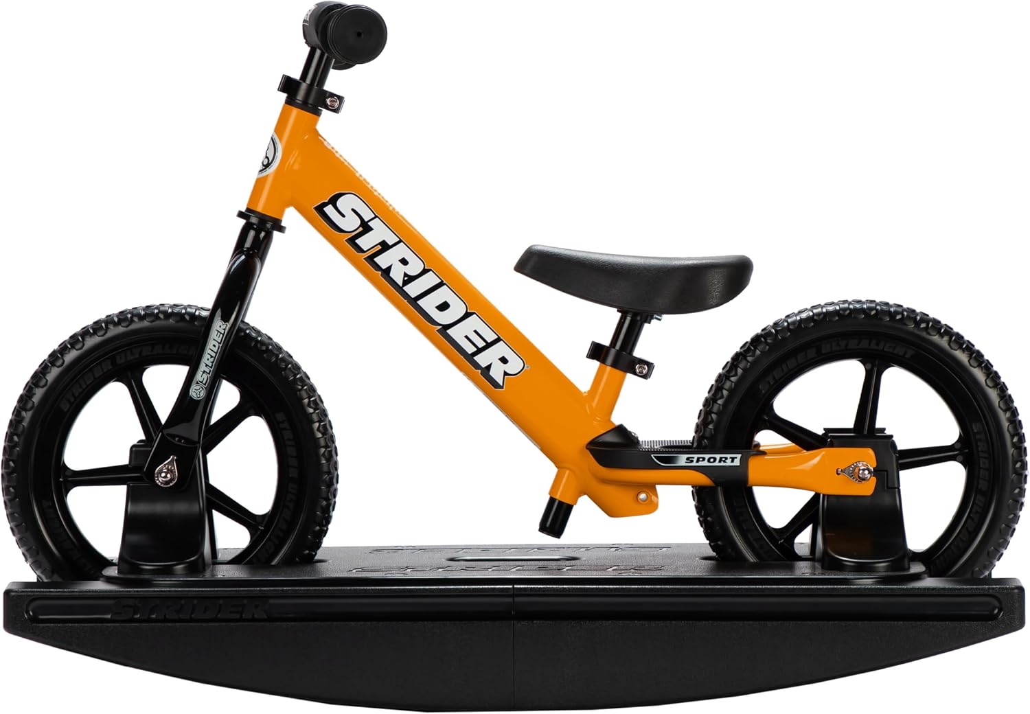 Strider Sport 2-in-1 Rocking Bike, Ages 6 Months–4 Years | For 12 Model, Converts Baby Rocking Toy to Toddler Balance Bike, Tool-Free Adjustments, Wide and Stable Base, Durable Plastic