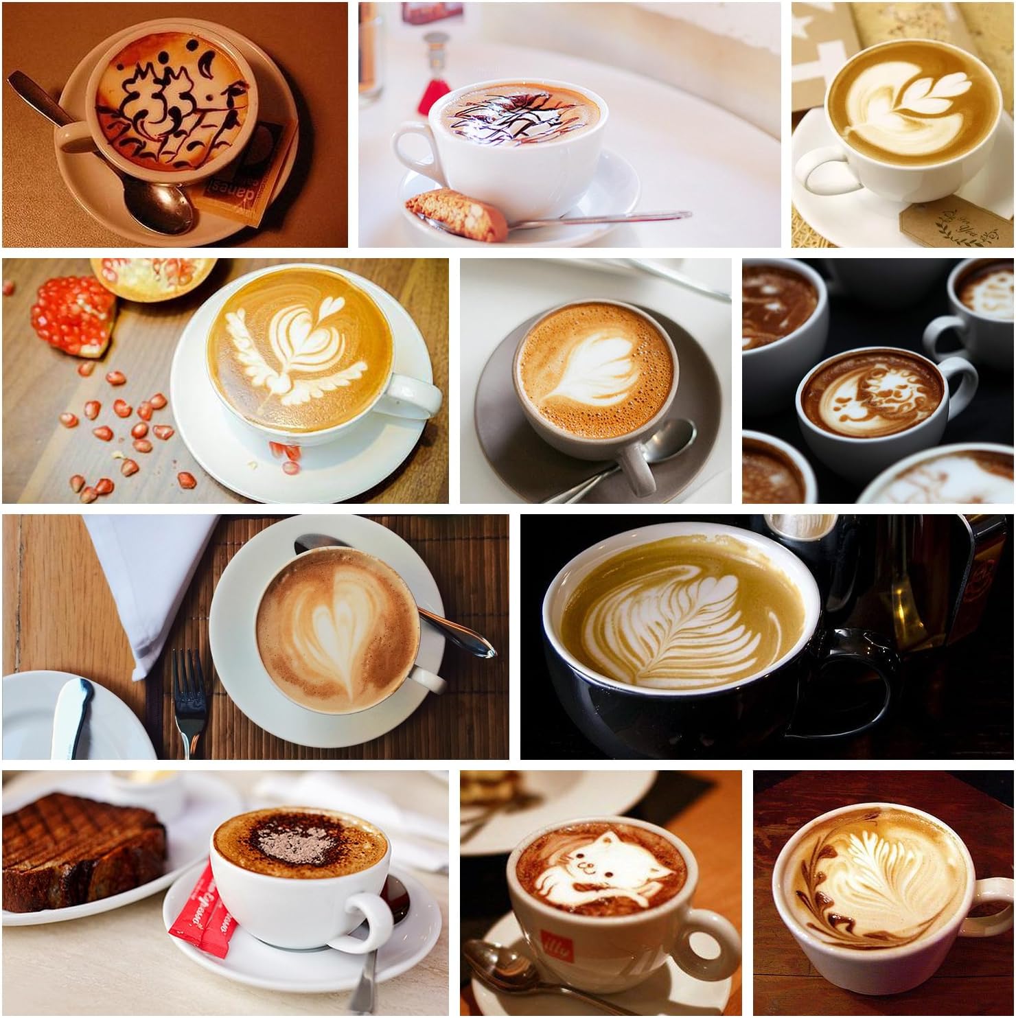 Stainless Steel Espresso Milk Frothing Pitcher - 12OZ/350ML Coffee Milk Frother Cup with Decorating Art Pen for Espresso Machine, Latte Art