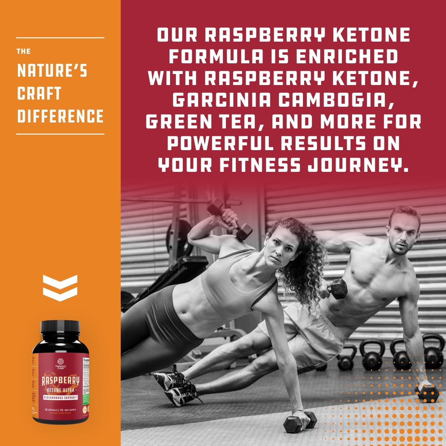 Natures Craft Blend of Raspberry Ketones, Green Tea Extract and African Mango – Lose Weight Faster – Potent Ingredients to Speed Up Weight Loss
