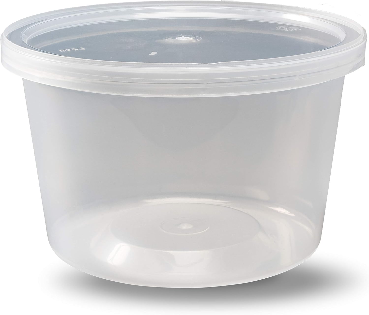 DuraHome - Deli food Storage Containers with Lids 32 oz, Quart Pack of 24 Leak-proof Freezer Safe Microwaveable Soup Storage Container - Clear Plastic Premium Quality