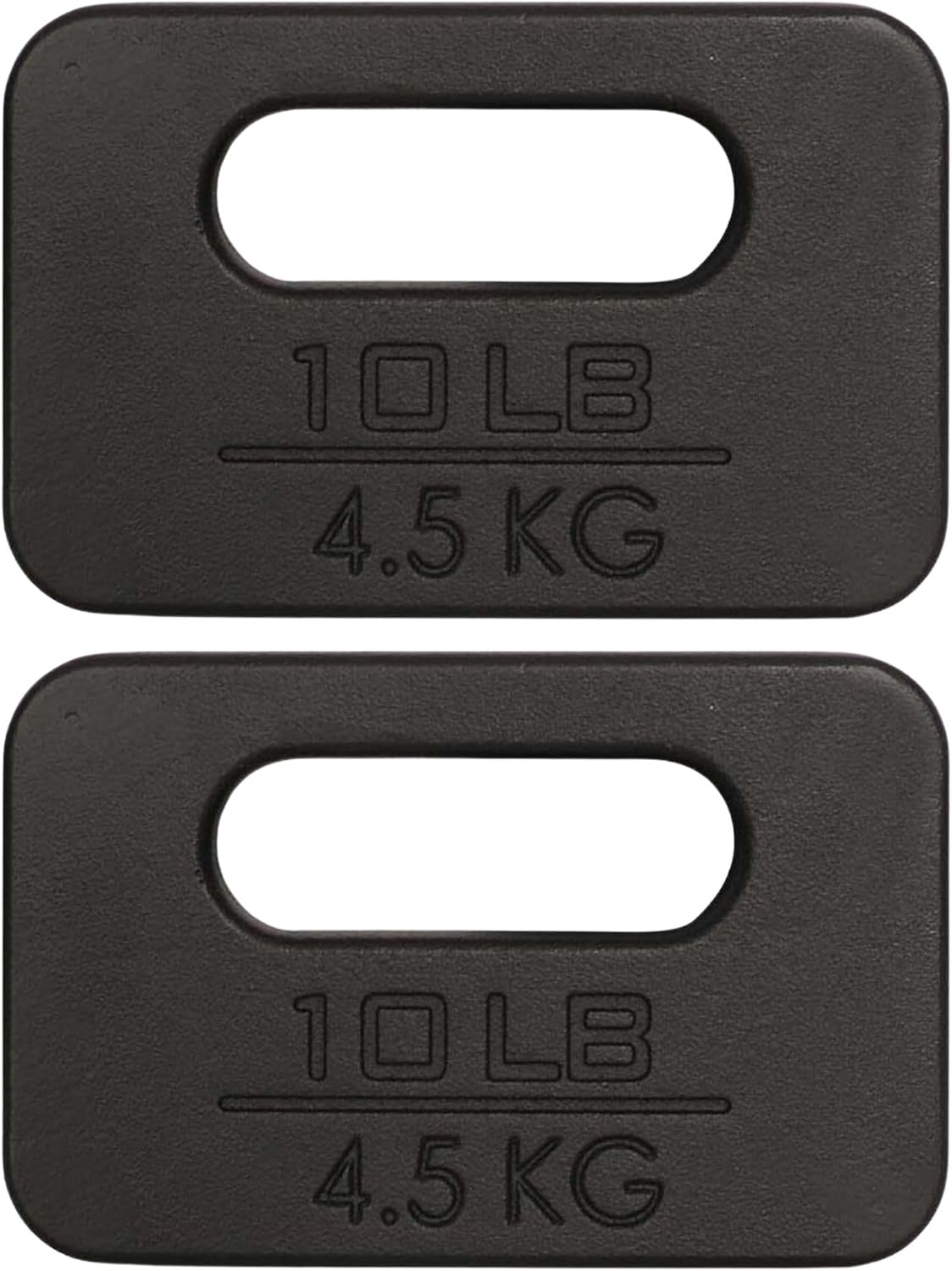 Yes4All Cast Iron Rucking Weight for Backpack, Training Weight Plate with Ergonomic Rounded Handle, Protective Glossy Finish for Weighted Walking, Hiking, Rucking, Resistance Workout