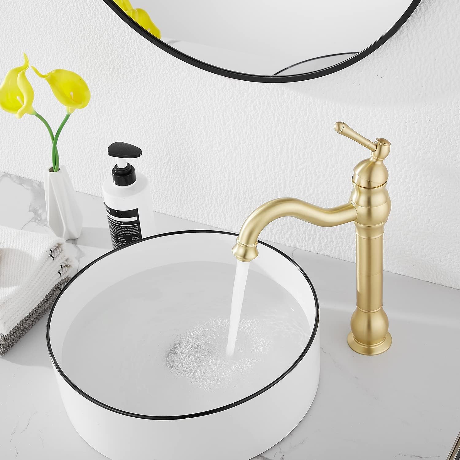 Oil Rubbed Bronze Bathroom Faucet Single Handle One Hole