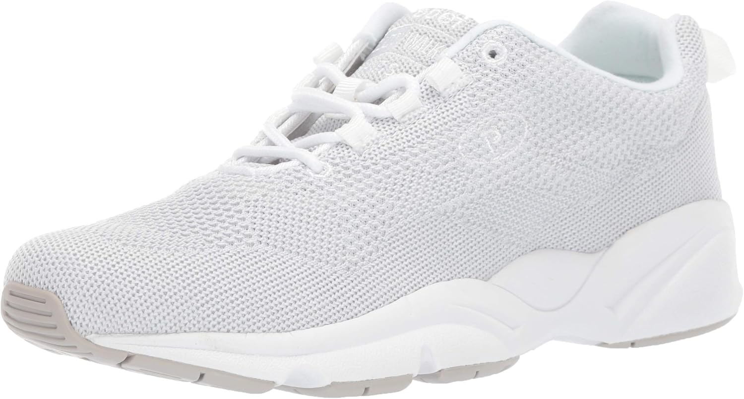 Propet Mens Tour Knit Lace Up Sneakers Shoes Casual - Grey