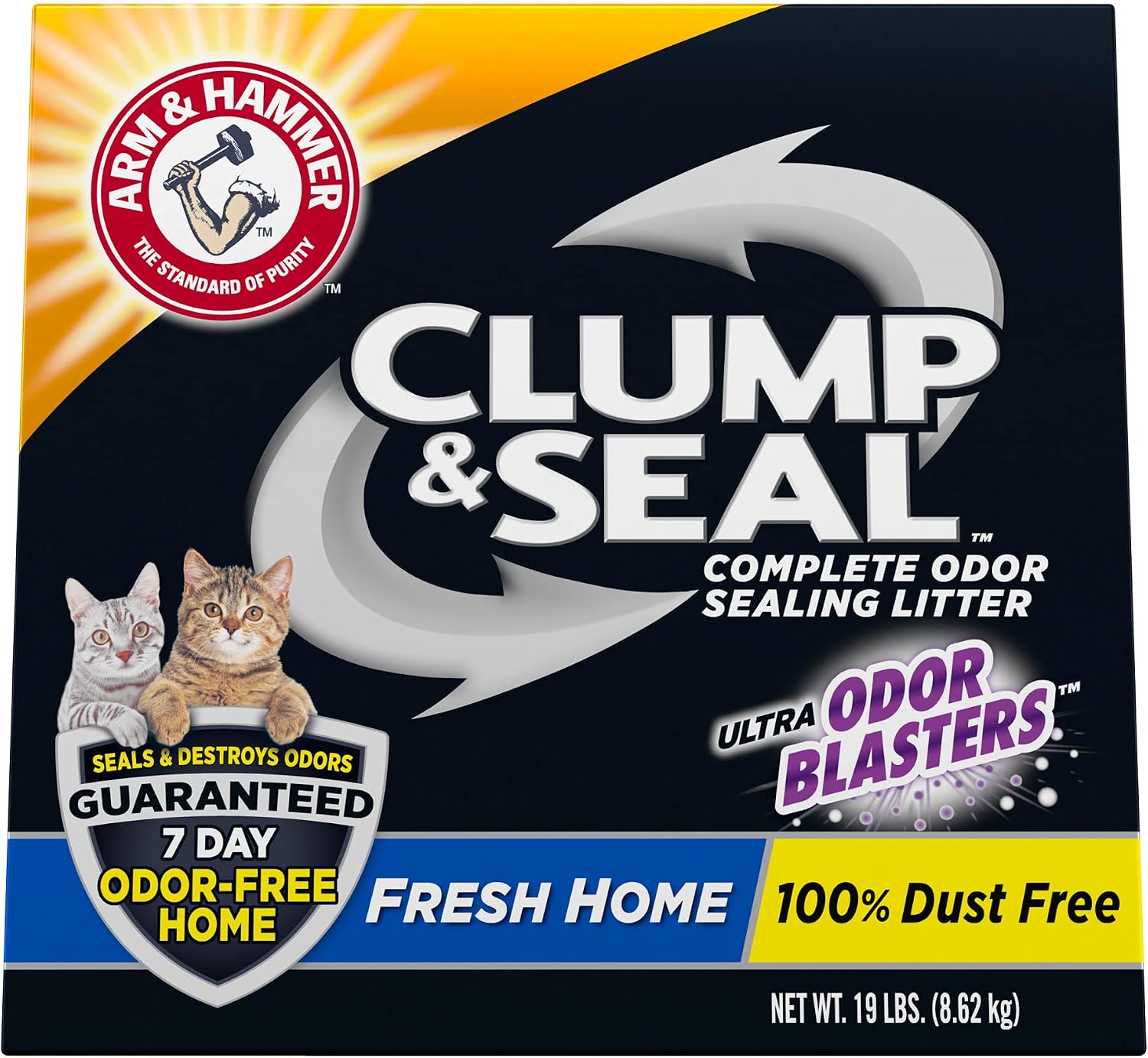 ARM & HAMMER Clump & Seal Cat Litter, Fresh Scent 14lb
