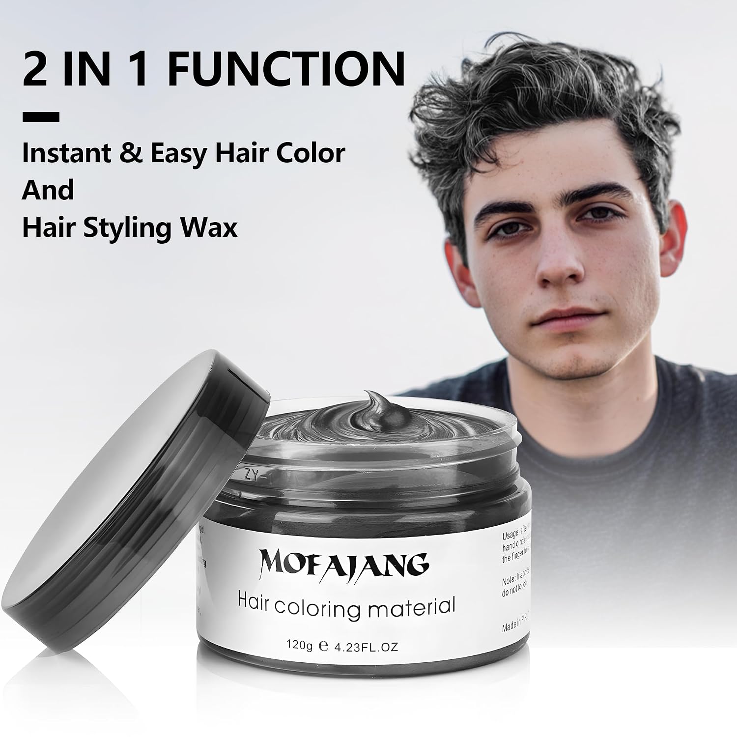 SOVONCARE Pink Hair Styling Wax, Temporary Hair Color Cream for DIY Hairstyle, Cosplay, Halloween, Date - 4.23 oz