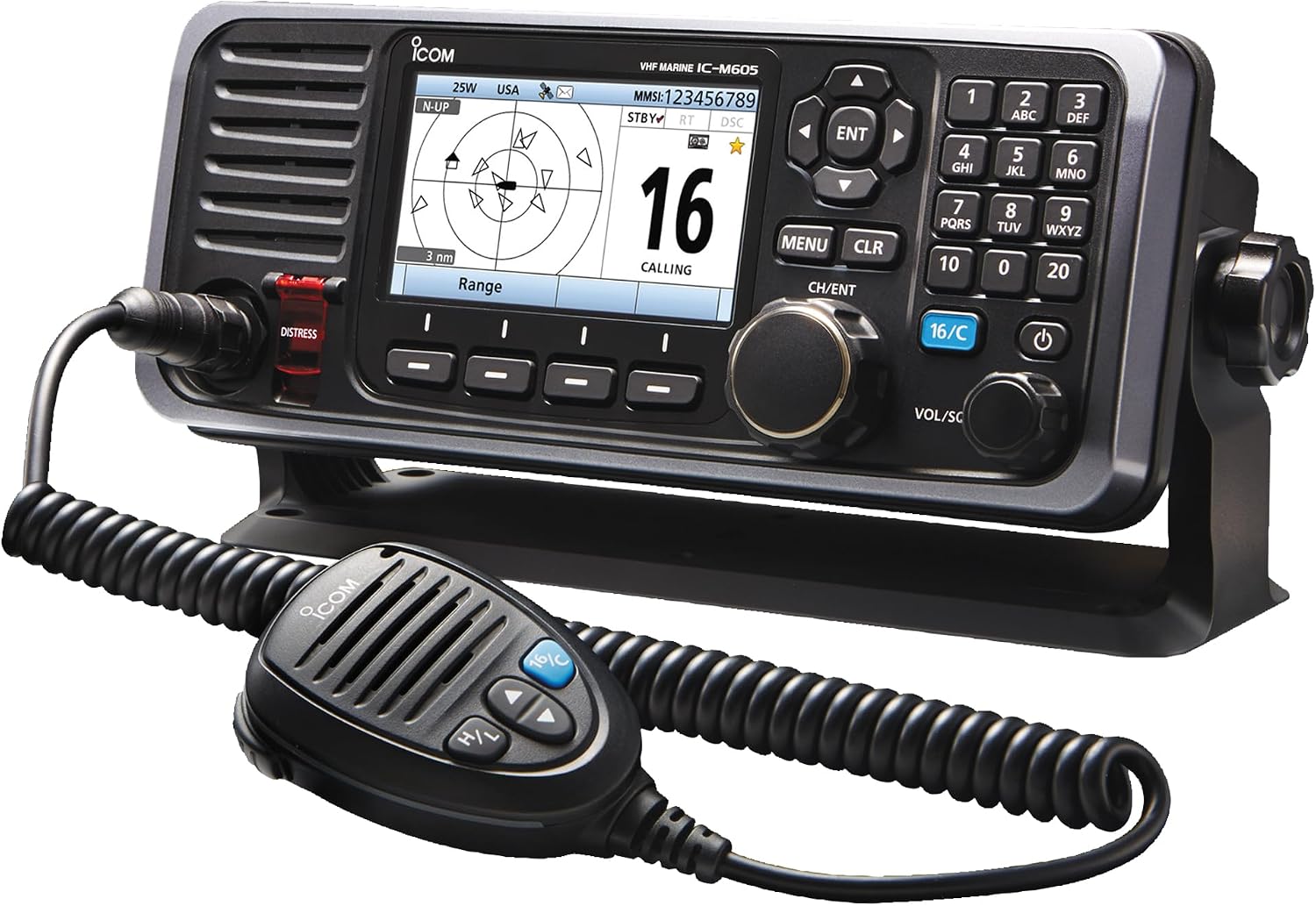 Icom IC-M605 31 USA VHF Marine Transceiver Radio, Fixed Mount