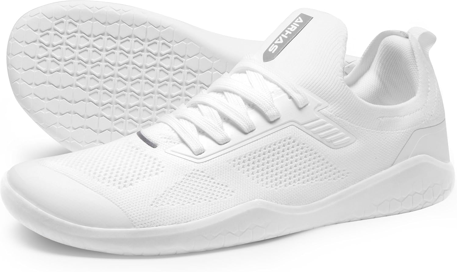Men's Barefoot Shoes Zero Drop Minimalist Sneakers with Anatomical Toe Box | Breathable, Stretchy, Flat for Gym, Workout, Lifting, Training