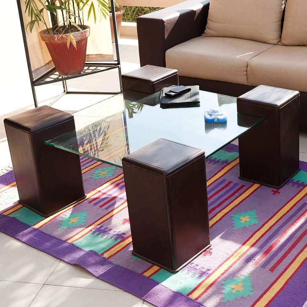 16 inch Square Glass Table Top - Tempered - 1/2" Thick Glass Surface, Safe Beveled Edge, Eased Corners, Multipurpose for Dining Table, Patio, Coffee and End Table