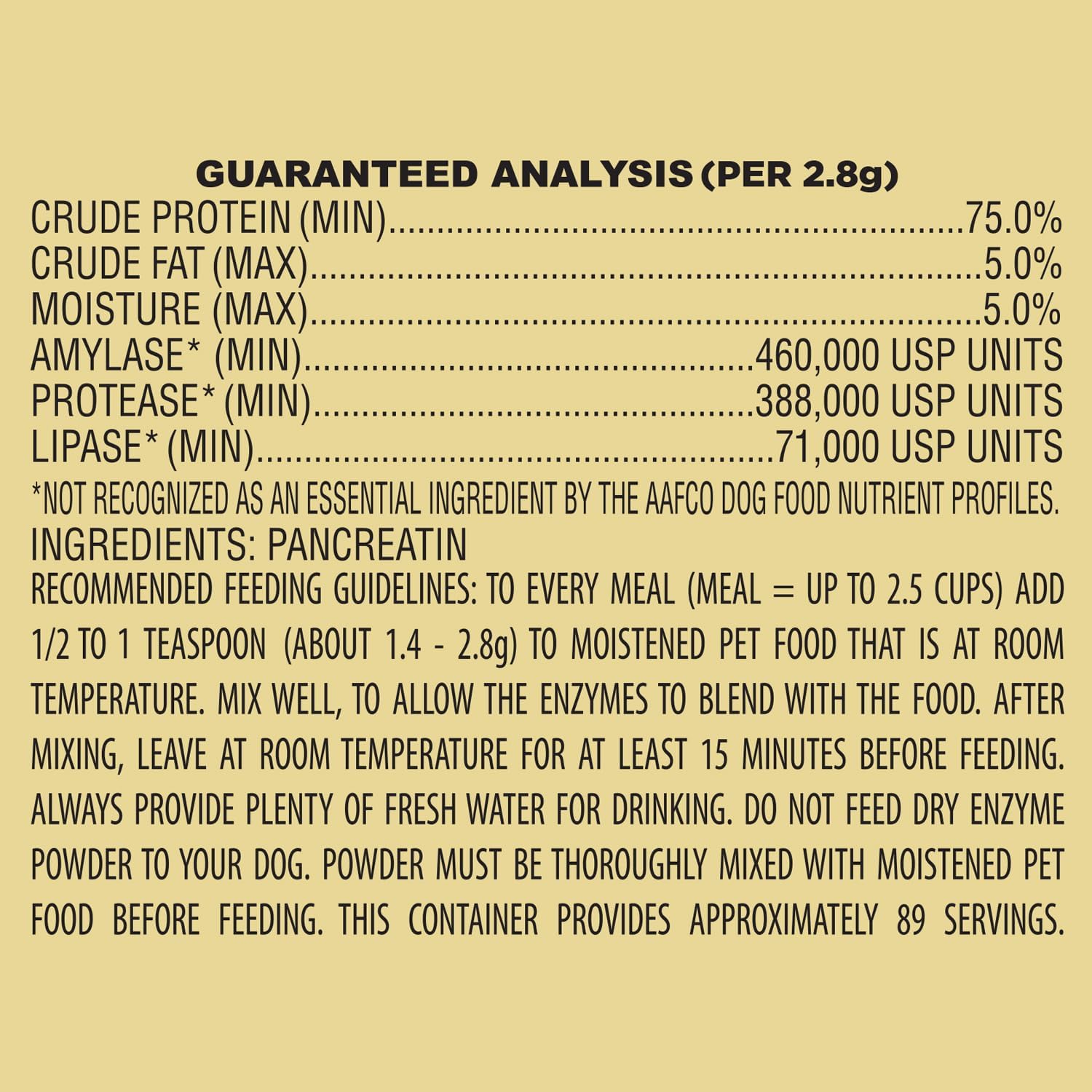 | 10x Digestive Enzymes for Dogs - 8.8 Ounces (250 Grams)