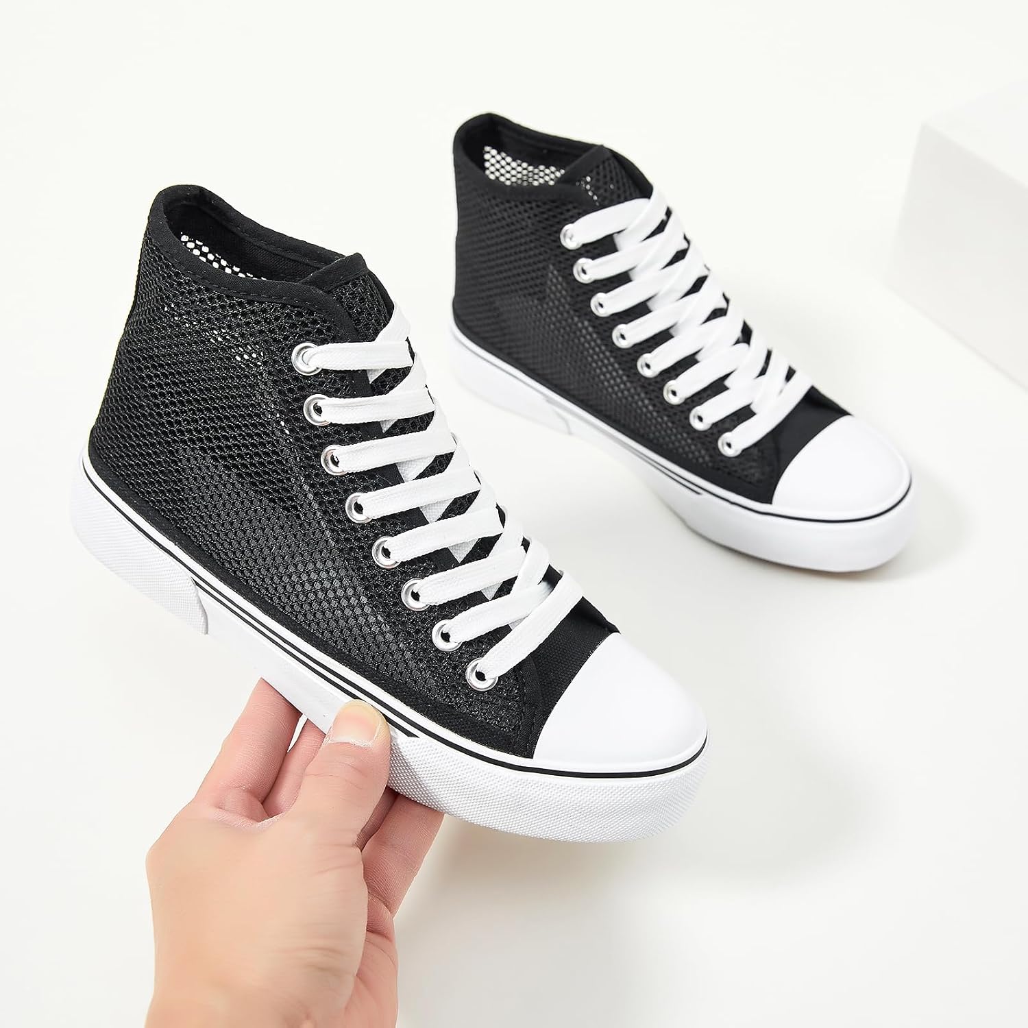 hash bubbie High Top Canvas Sneakers Fashion Walking Shoes