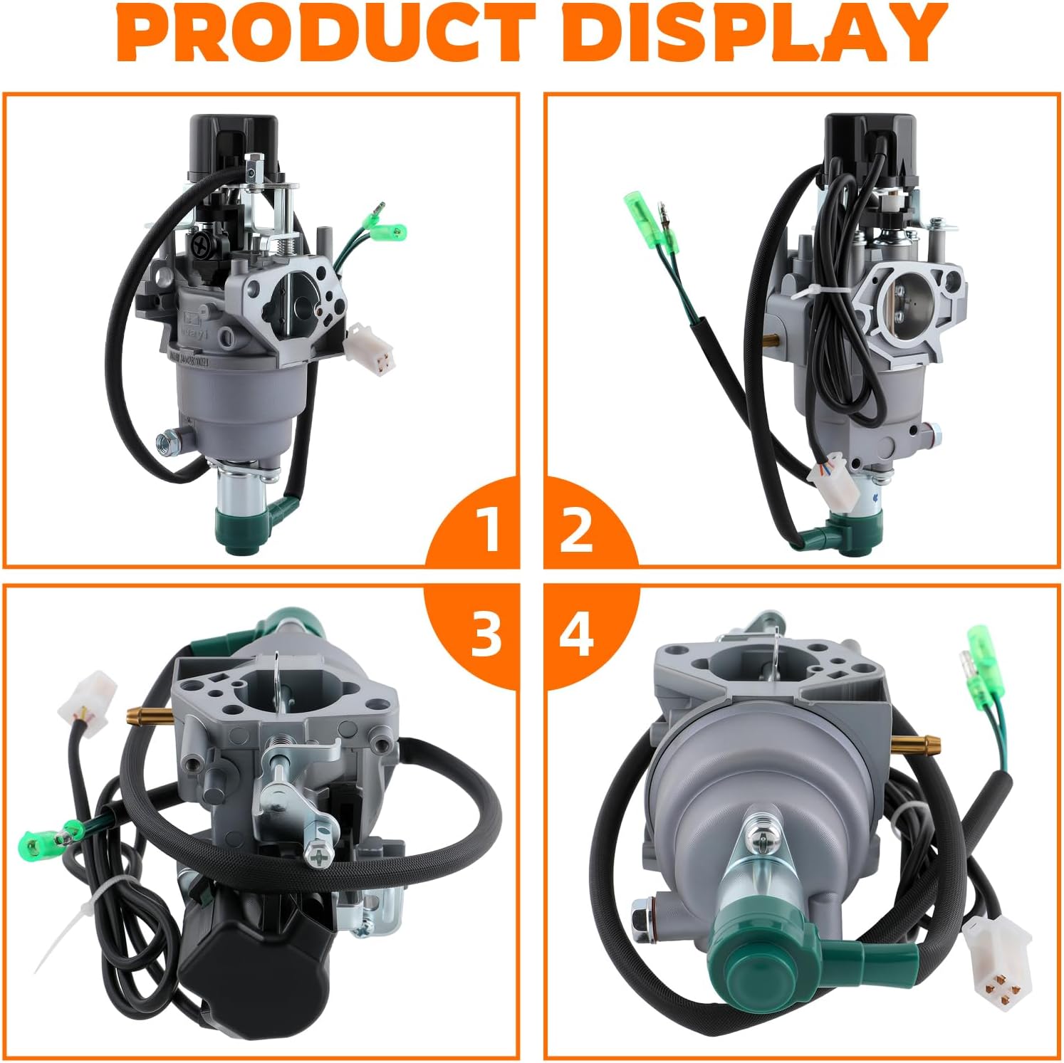 Carburetor Inverter Generator w/Air Intake Gaskets Fit for Harbor for Freight Predator 9500 Watt Surper Quiet Generator 57080 & 59188 Model