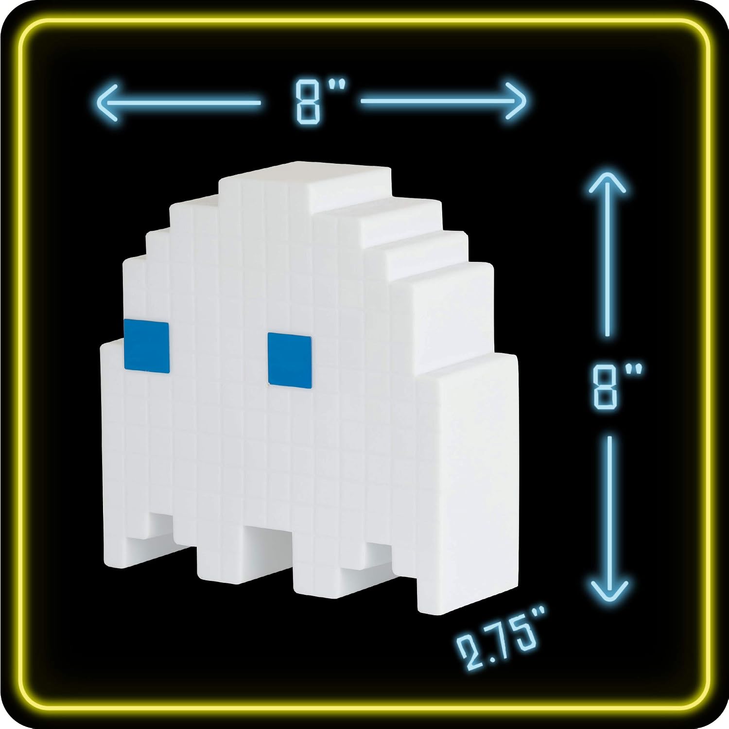 Pac-Man Ghost Light with Color Phasing Modes, Colors Change to Music
