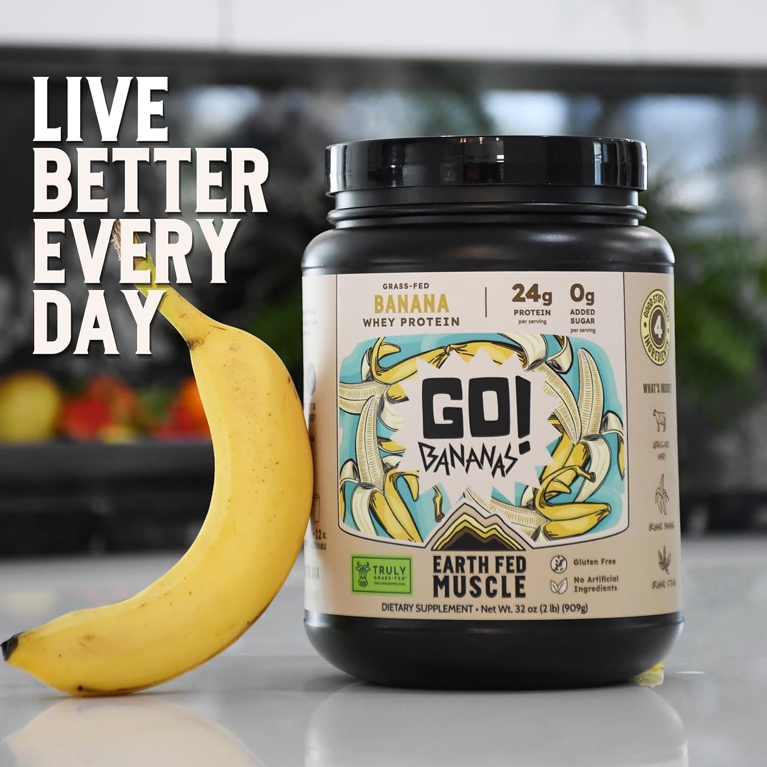 Earth Fed Muscle Whey Back Vanilla Irish Grass Fed Whey Protein Isolate | 25g protein per scoop, Third-Party Certified. Smooth vanilla, zero artificial sweeteners. Cold-processed in Ireland.