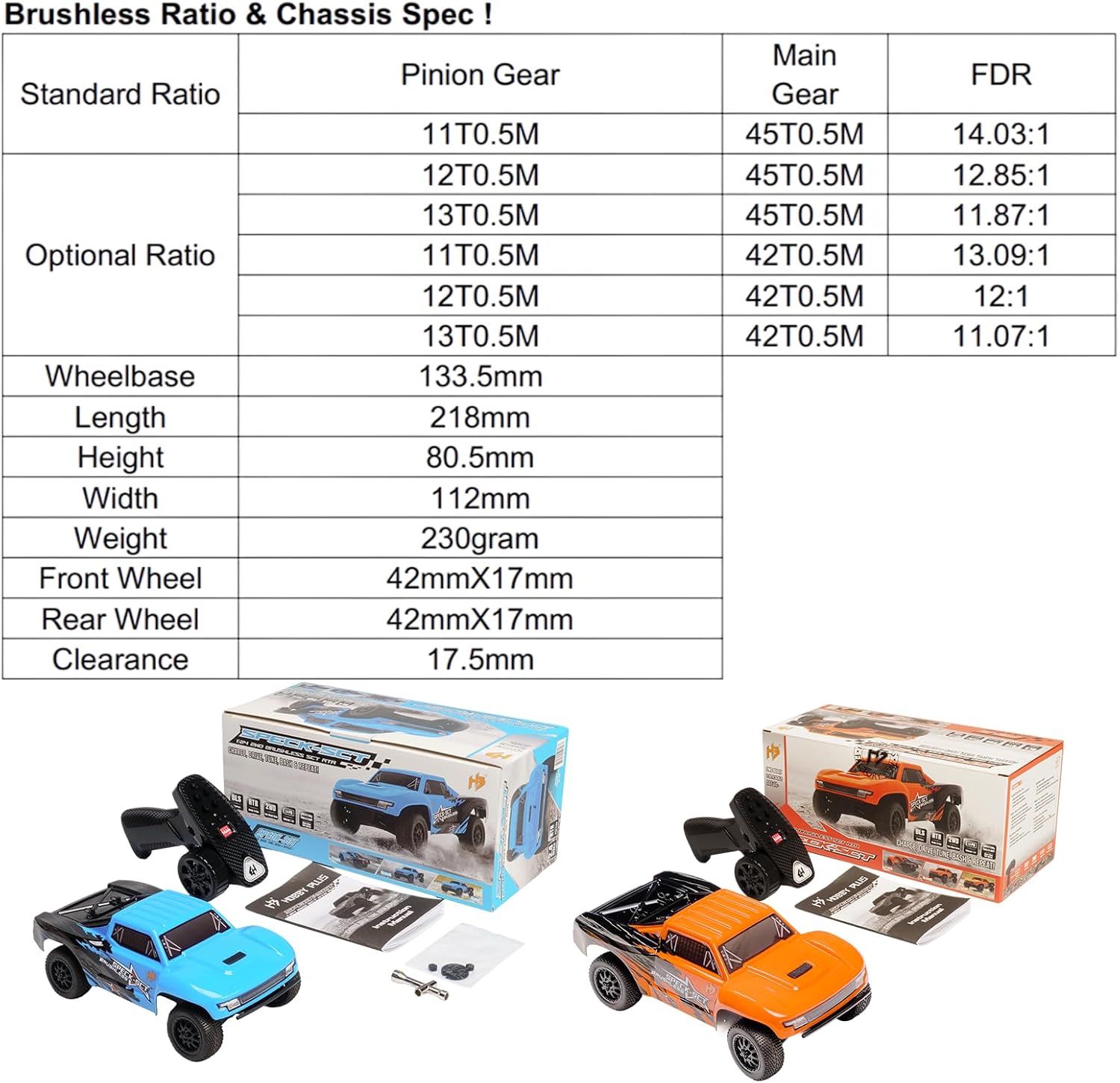 HOBBYPLUS Speck B Elite Brushless 1/24 2WD Mini RC Car - RTR RC Buggy, Fast Mini Racing Buggy – Remote Control Car Racing Vehicles (Razor Magenta)