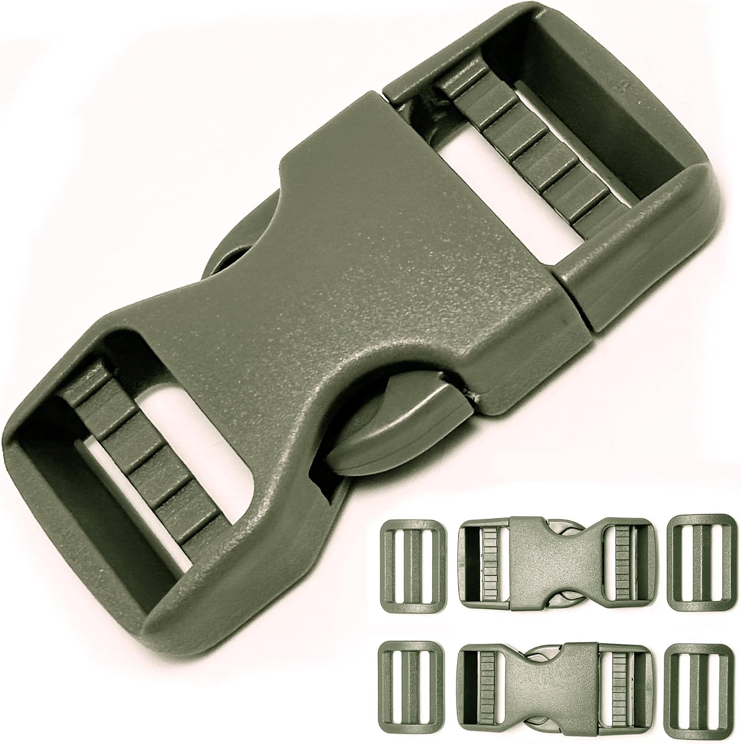 Buckle 1" Wide Inside, Quick Side Release Buckle for 1 inch/25mm Webbing Straps