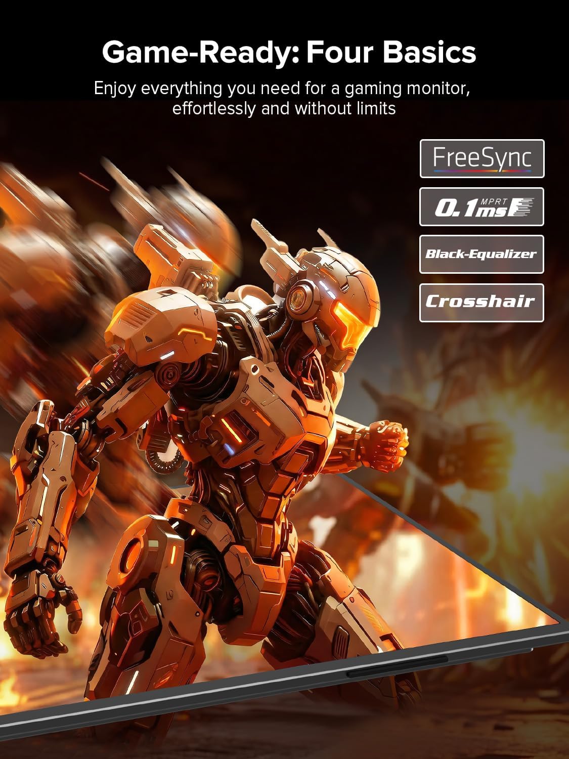 UPERFECT 18.5" 120Hz Portable Monitor, 125% sRGB Large Gaming Monitor