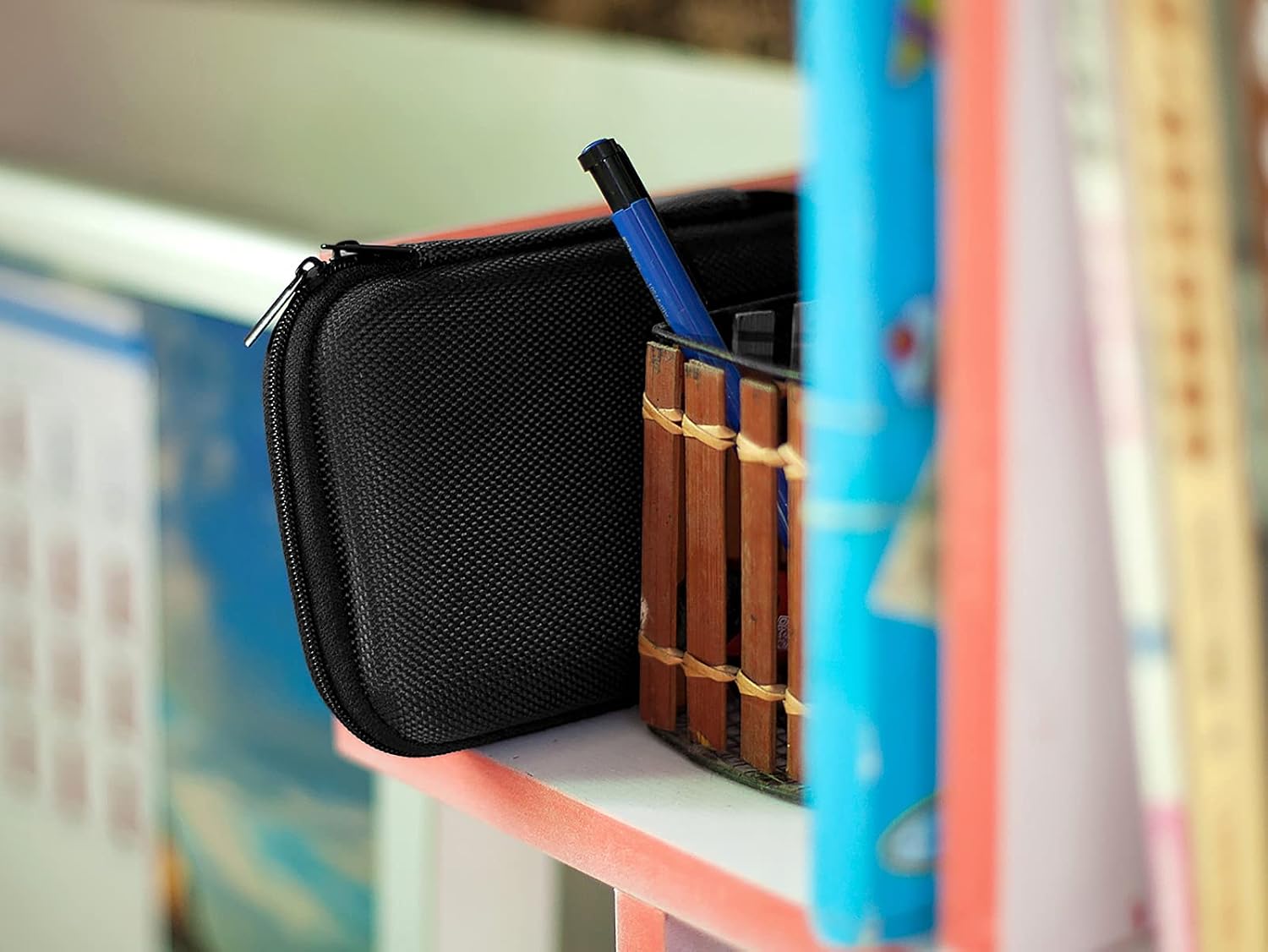 Ginsco Hard Shell Travel Case for Seagate Portable 1/2TB 5TB External Hard Drive, for UnionSine 500GB/1TB Ultra Slim Hard Drive
