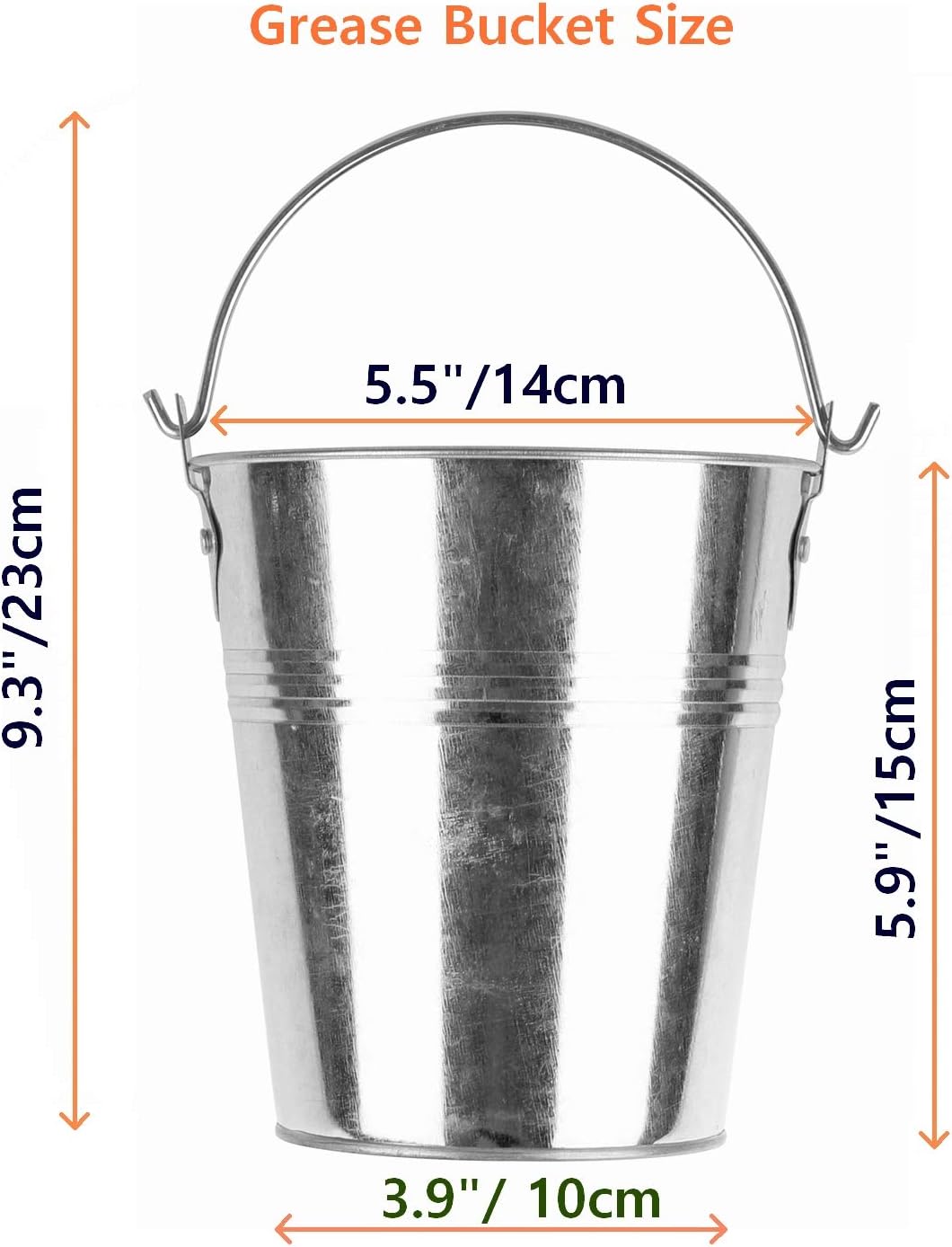 15-Pack Liners & Replacement Traeger HDW152 Drip Grease Bucket for Traeger 20/22/34, Pit Boss, etc Pellets Smoke (Black 15)