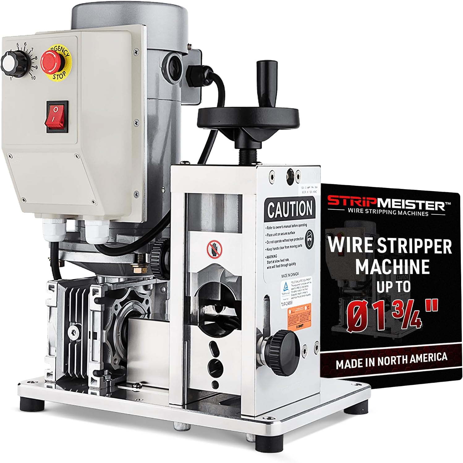 Automatic Wire Stripping Machine – StripMeister E1000 Electric Heavy‑Duty Wire Stripper for Copper & Aluminum Cables up to 1‑3/4”