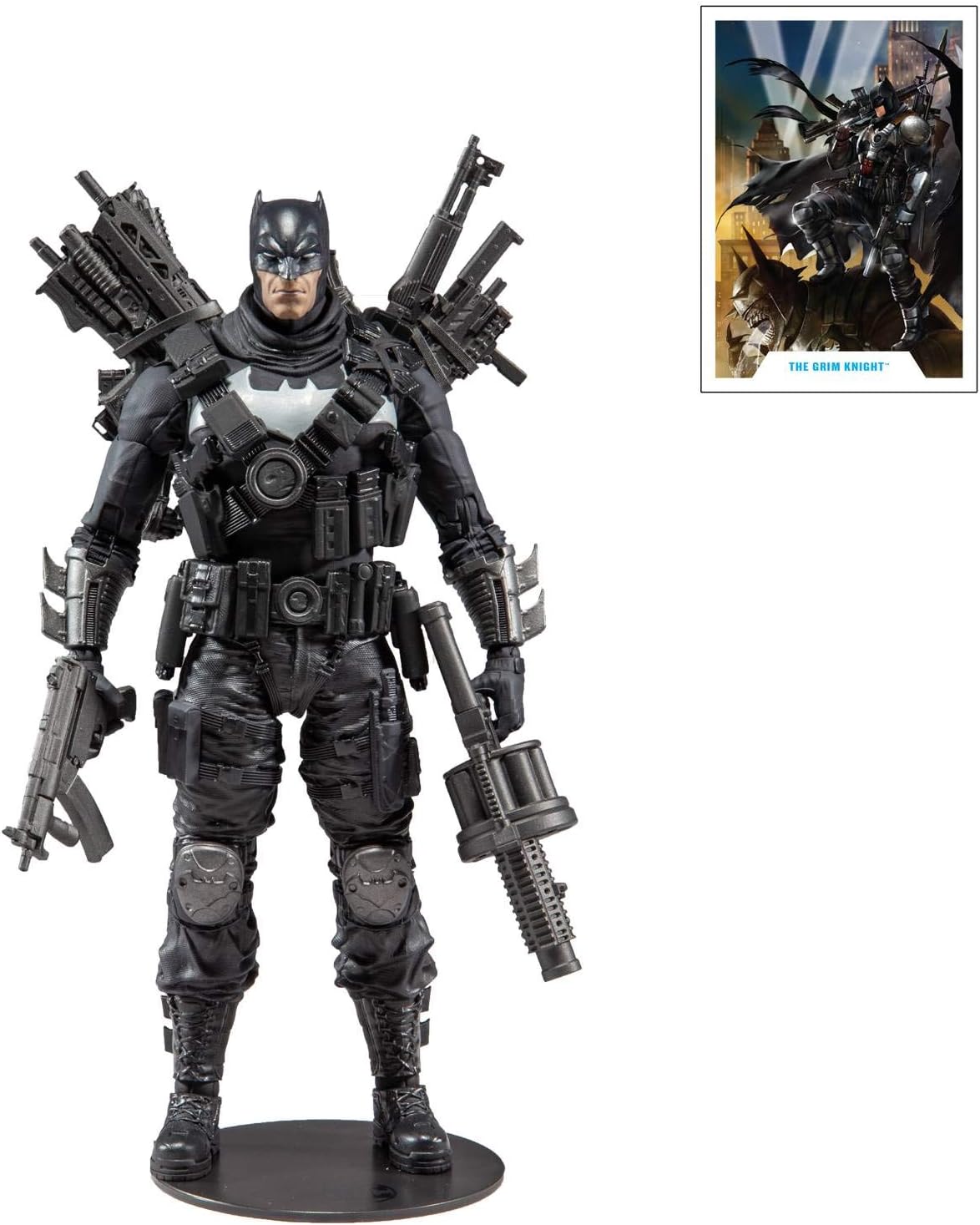 McFarlane Toys DC Multiverse Dark Nights: Metal The Grim Knight 7"" Action Figure, Multicolor (15412-2)