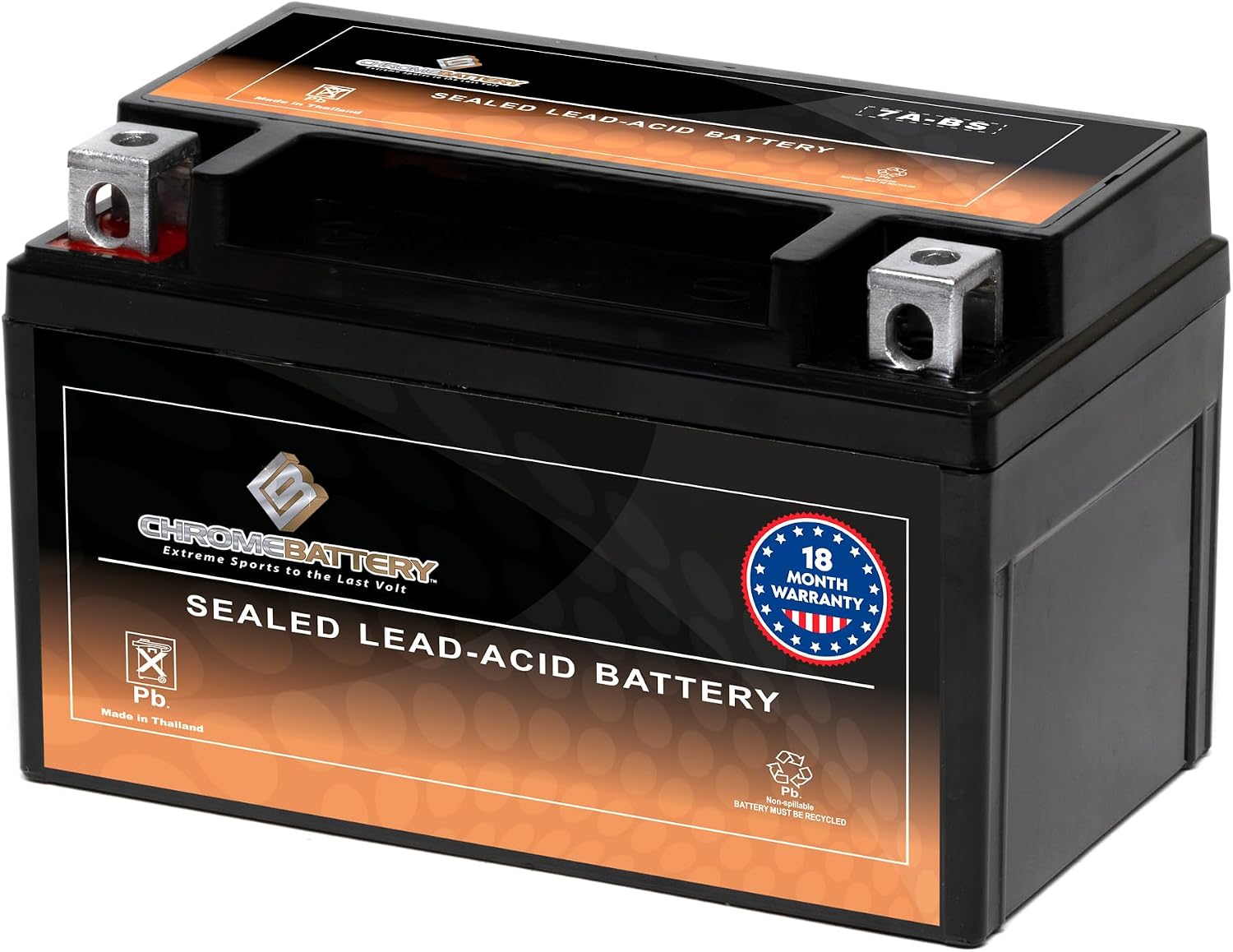 CB CHROMEBATTERY YTX30L-BS 12V 385 CCA AGM – Maintenance-Free 30Ah Battery for Harley, ATV, UTV, Snowmobile, Jet Ski – T3 Nut & Bolt Terminal – Fits Harley Touring, Polaris Sportsman 850
