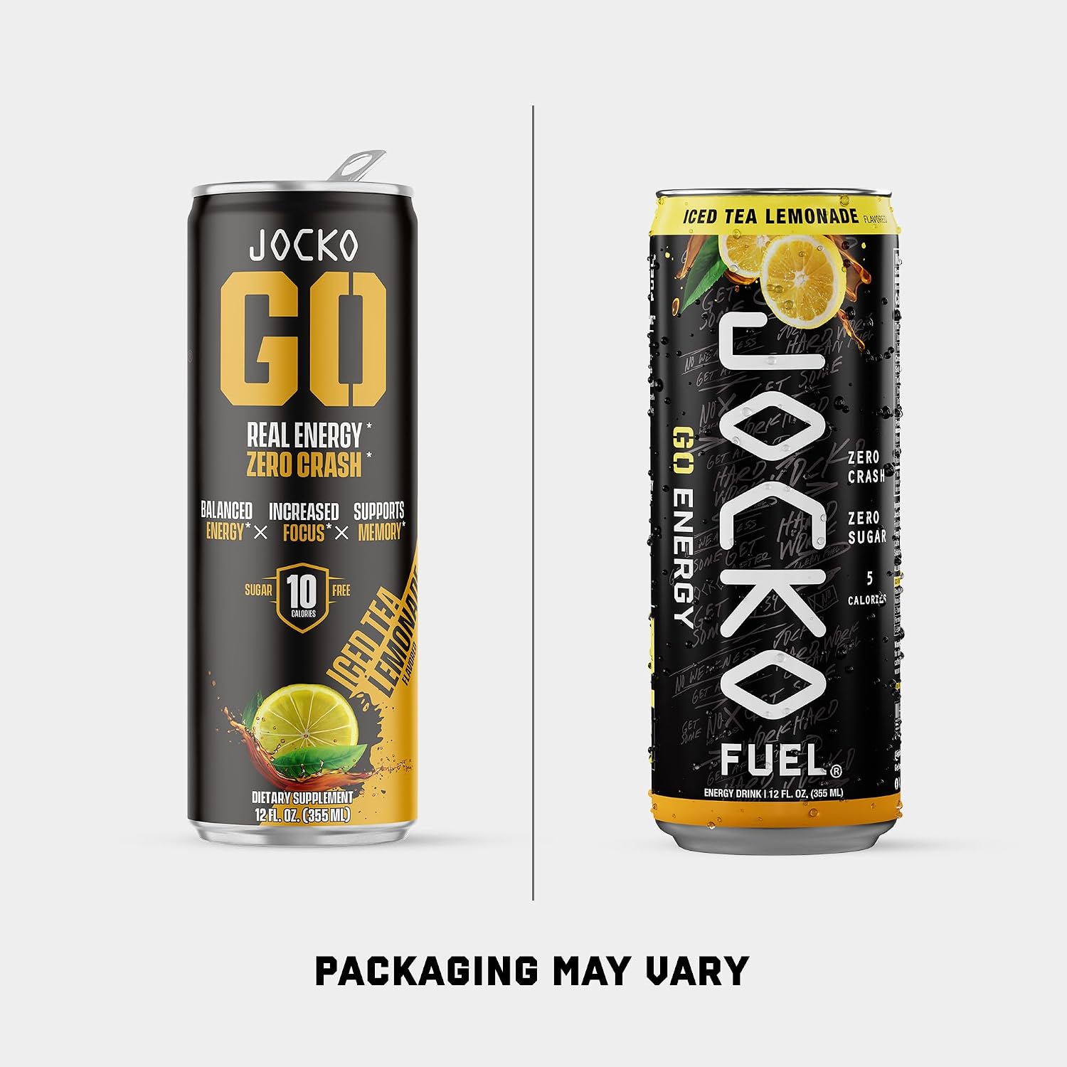 Jocko Fuel GO Energy Drinks, Sour Apple, 12 oz | 12 Pack