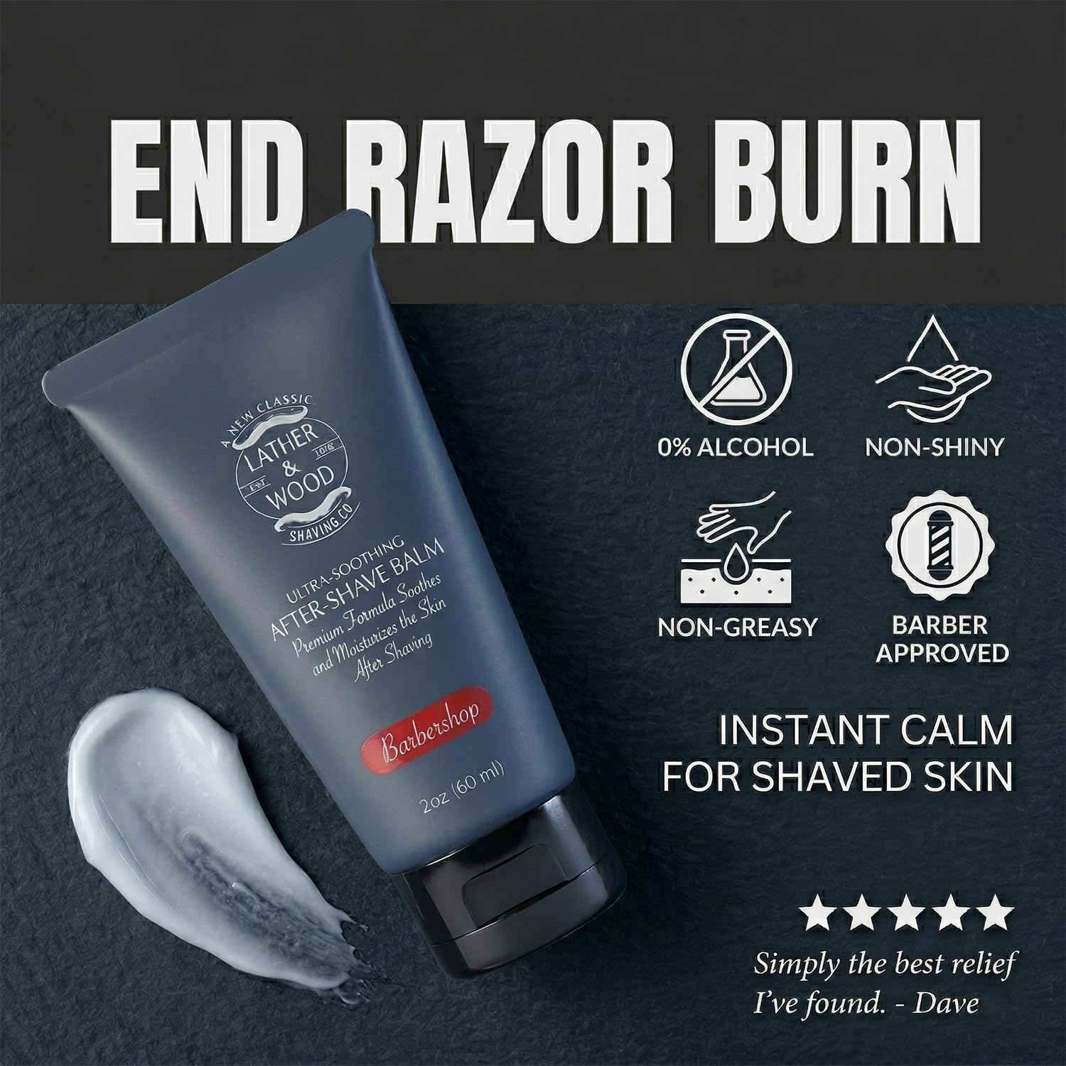 Best After-shave Balm, Sandalwood Scent, Premium Aftershave Lotion, Soothes and Moisturizes Face after shaving, Does Not Dry The Skin, Eliminates Razor Burn For A Silky Smooth Finish …