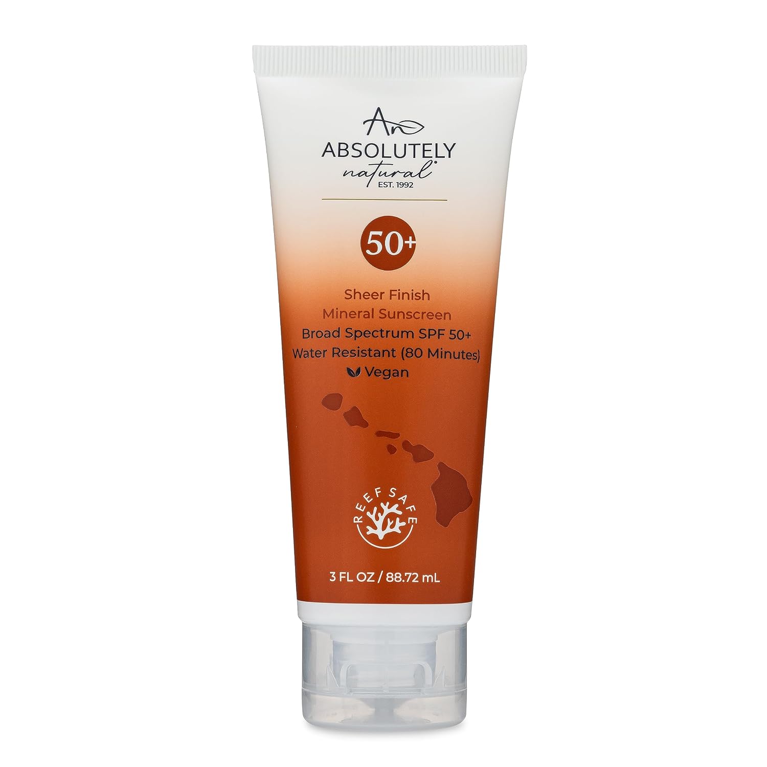 Absolutely Natural - SPF 15 Mineral Sunscreen - Broad Spectrum Water Resistant Moisturizer Lotion For Body & Face - With Non-Nano Zinc Oxide, Vitamin E, & Antioxidants - Made in USA, 3 Oz