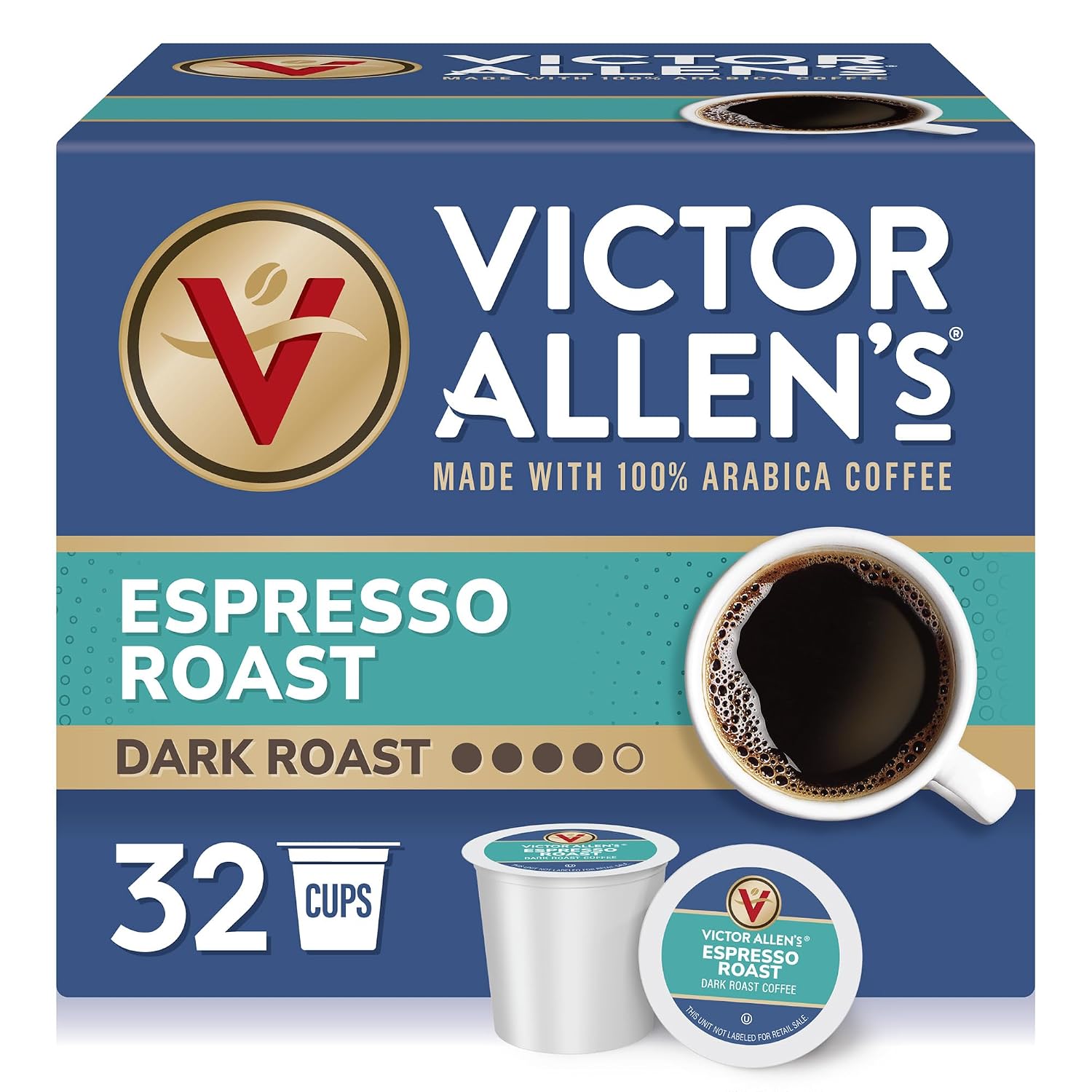 Victor Allen's Coffee K Cups, Kona Blend Single Serve Medium Roast Coffee, 80 Count, Keurig 2.0 Brewer Compatible | 100% Arabica beans, Keurig K-Cup compatible, Kosher-OU (Pareve), Kona District blend, 90-150mg caffeine per serving