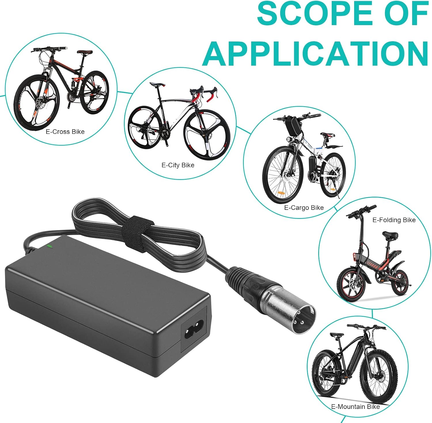 TREE.NB 60W Scooter Battery Charger for LASHOUT Electric Bike, 29.4V 2A Lithium Charger Compatible with Jazzy Power Chair,Pride Hoveround Mobility,Schwinn S300 S350 S400 S500 Ezip 400 Mountain Trailz