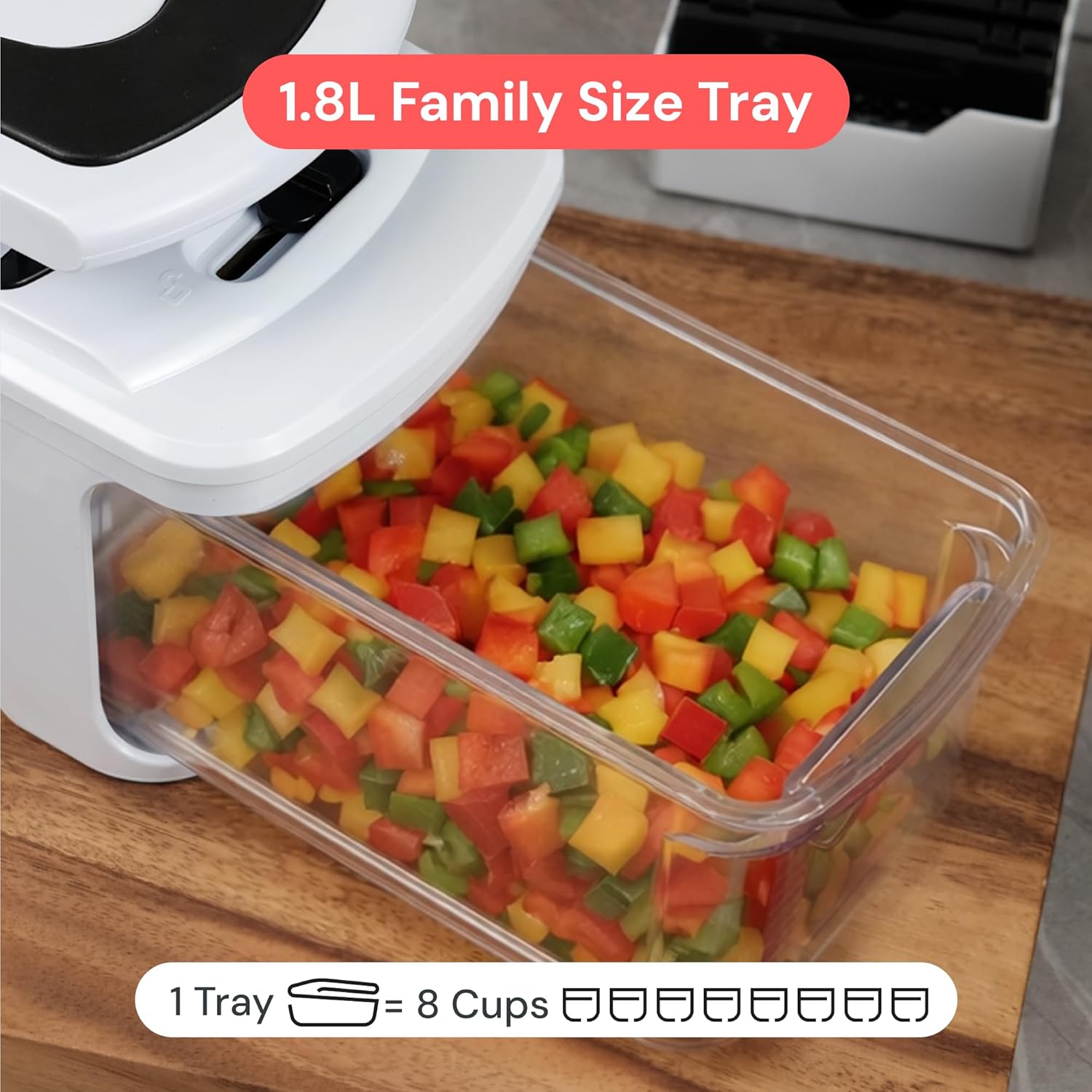 Fullstar Pro XL Vegetable Chopper & Mandoline Slicer w Pull-Out Catch Tray