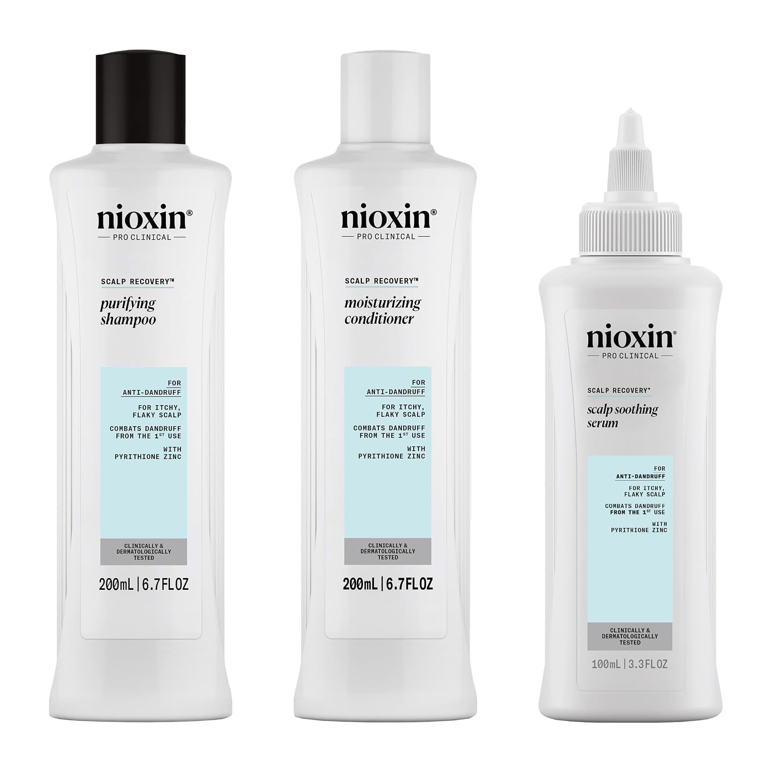 Nioxin Scalp Recovery Anti-Dandruff System Kit | For Itchy & Flaky Scalp