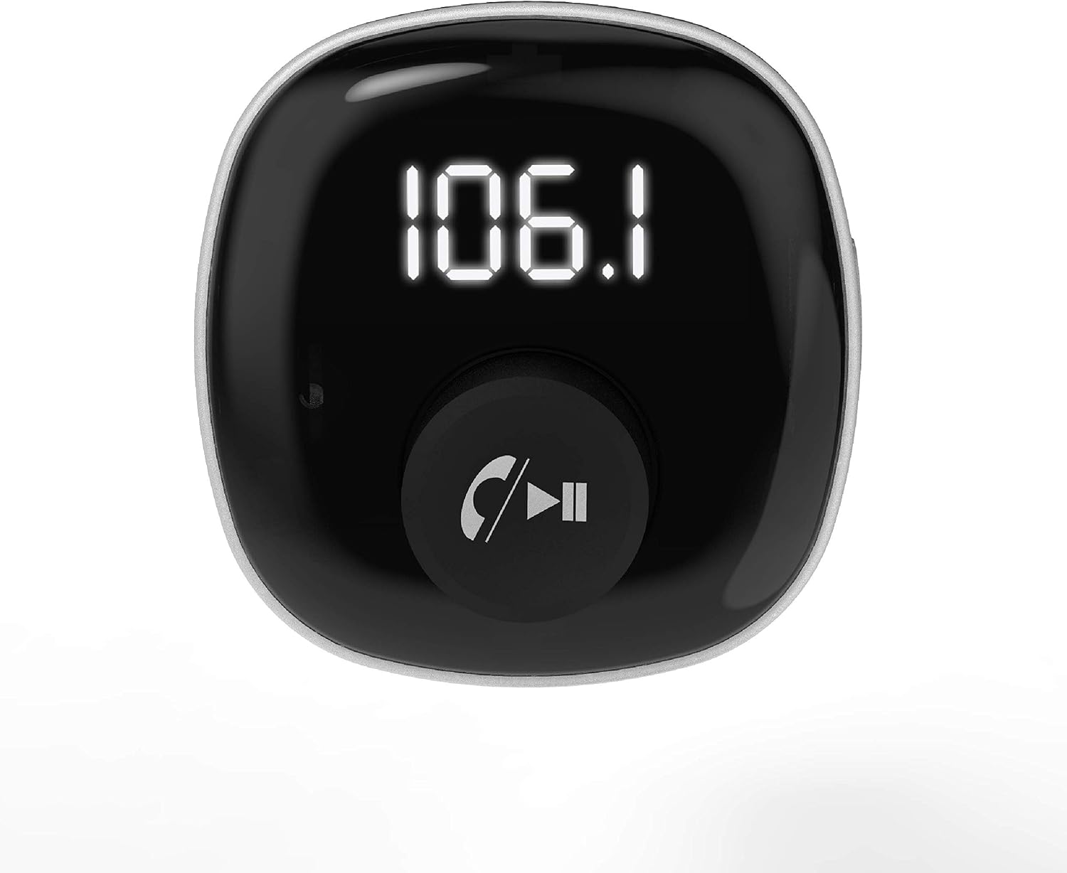 Scosche BTFM4-SP1 BTFREQ Universal Bluetooth Handsfree Car Kit with FM Transmitter and Dual USB Ports, Black