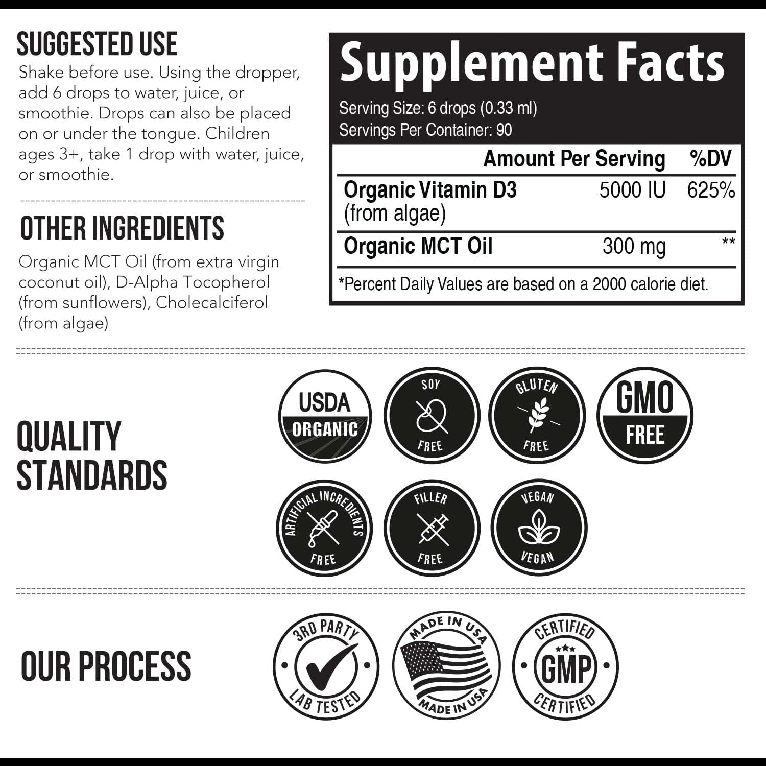 Plant-D3 Organic Vitamin D3 5000 IU - Vegan
