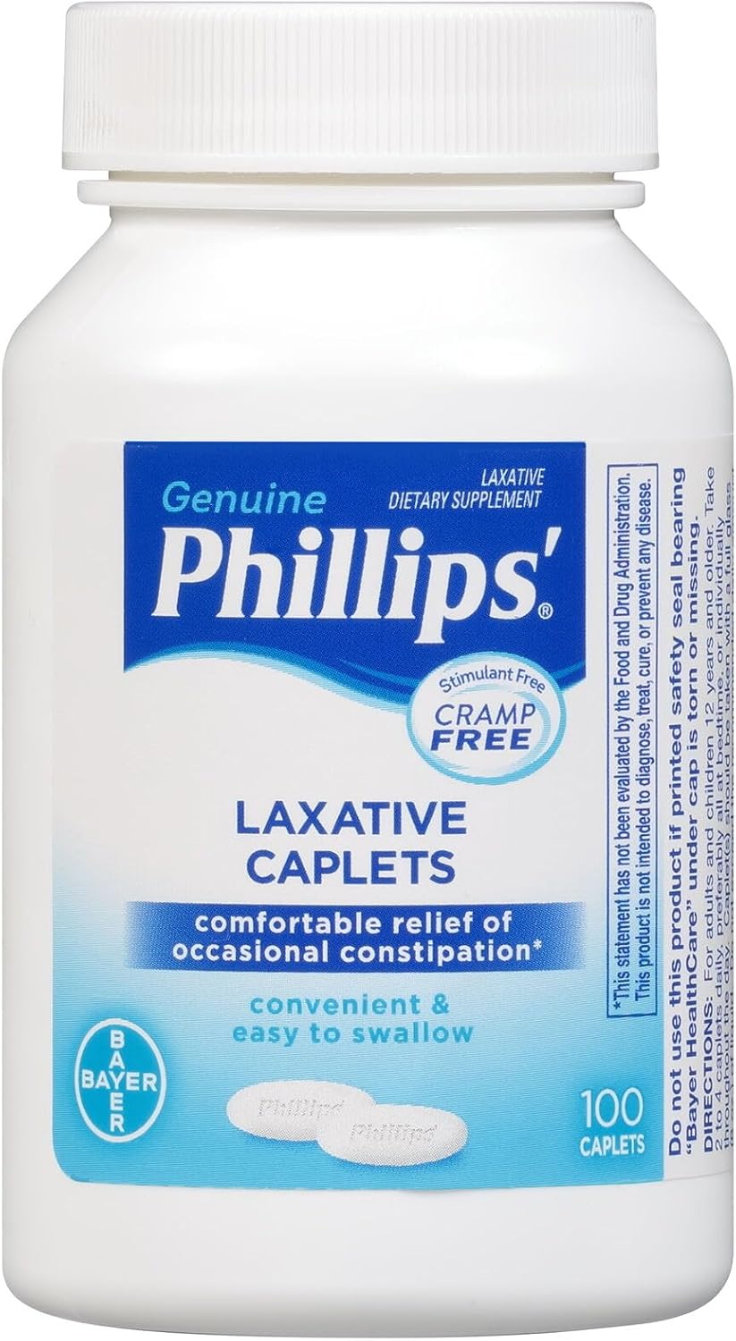 Phillips' Laxative Caplets, 24 Caplets (Pack of 4)