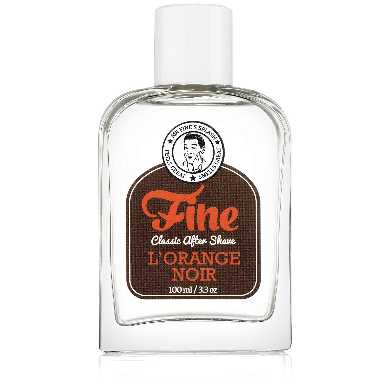 Fine Italian Citrus Classic Aftershave for Men, Made in USA, Four Simple Ingredients, Cooling MentholSplash, Inspired by a 1916 Mediterranean Classic, Bergamot Neroli Petitgrain Scent, 100ml